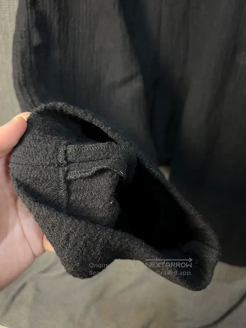 Rick Owens RICK OWENS Silk Wool Mixed Fabric Leather扣Drawstring Seven Size US 32 / EU 48 - 5 Thumbnail