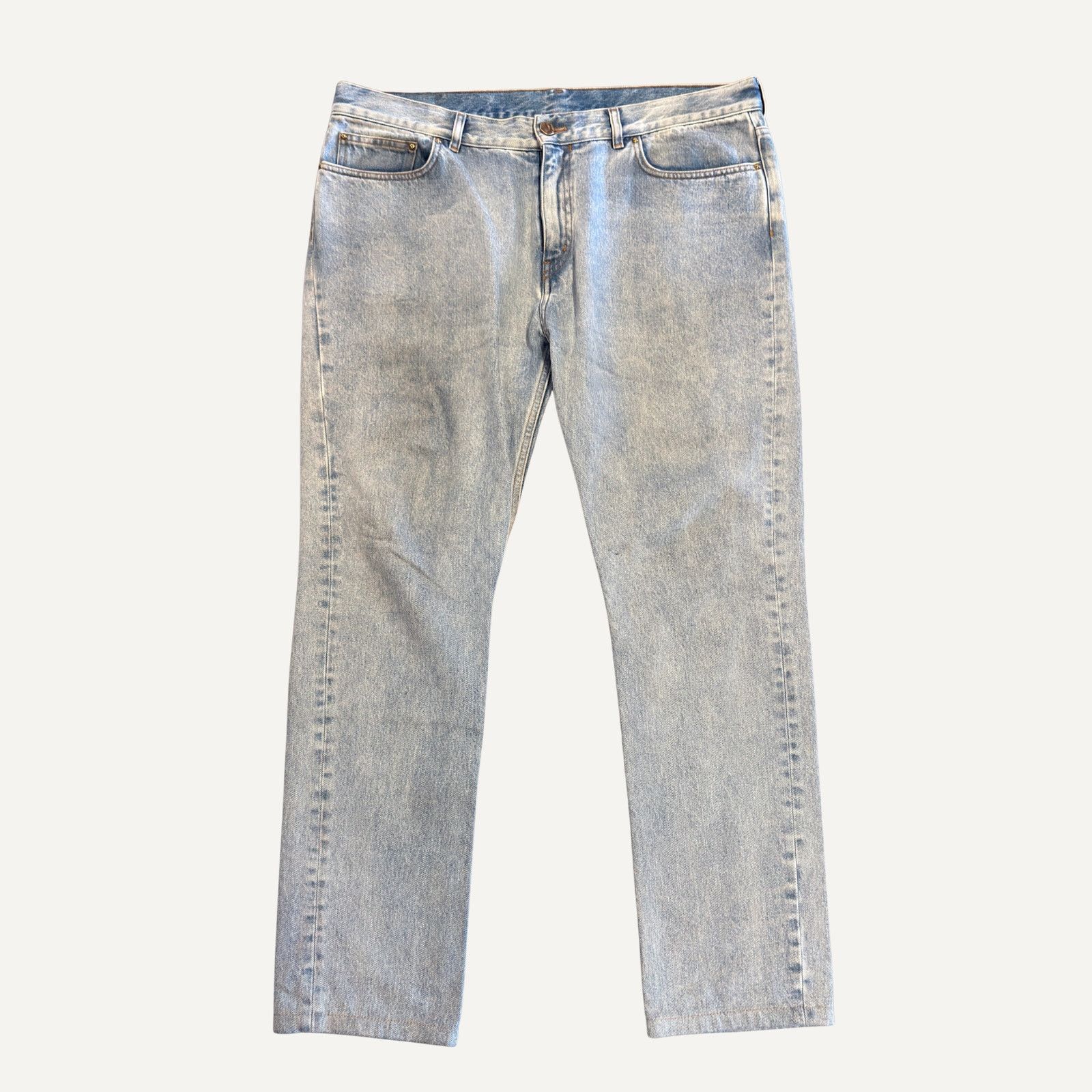 Louis Vuitton Louis Vuitton Washed Wavy Denim Trousers Jeans | Grailed