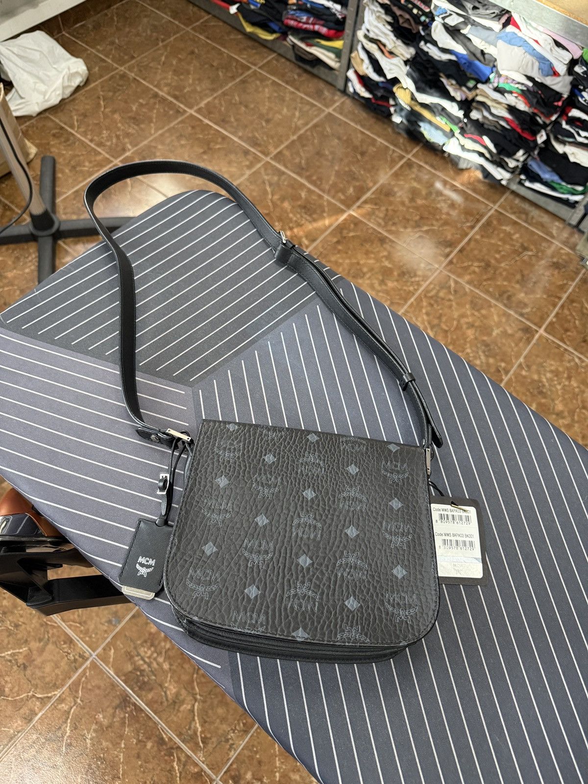 MCM ❗️NWT 🇮🇹 MCM Visetos Monogram Patricia Shoulder Bag Rare Size ONE SIZE - 14 Thumbnail
