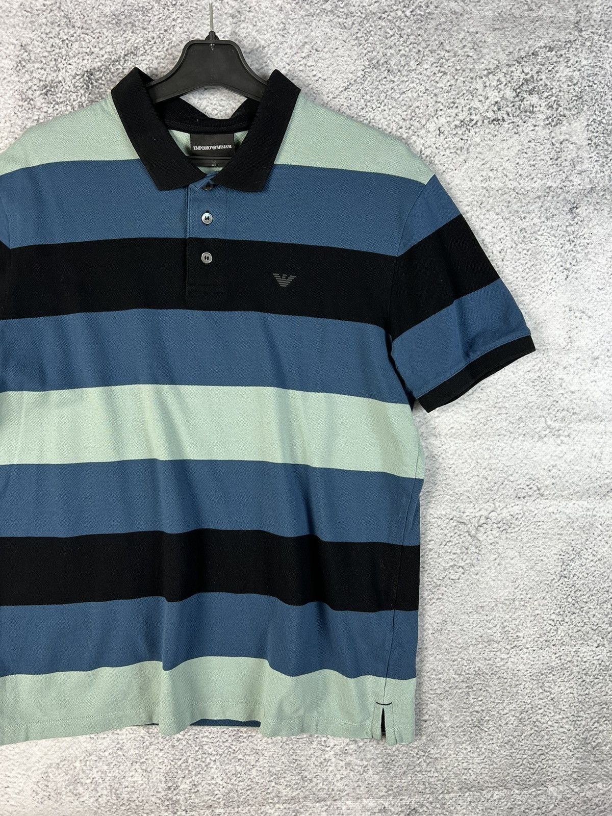 Armani Exchange Armani Exchange luxury striped polo T-shirt Size US M / EU 48-50 / 2 - 2 Thumbnail