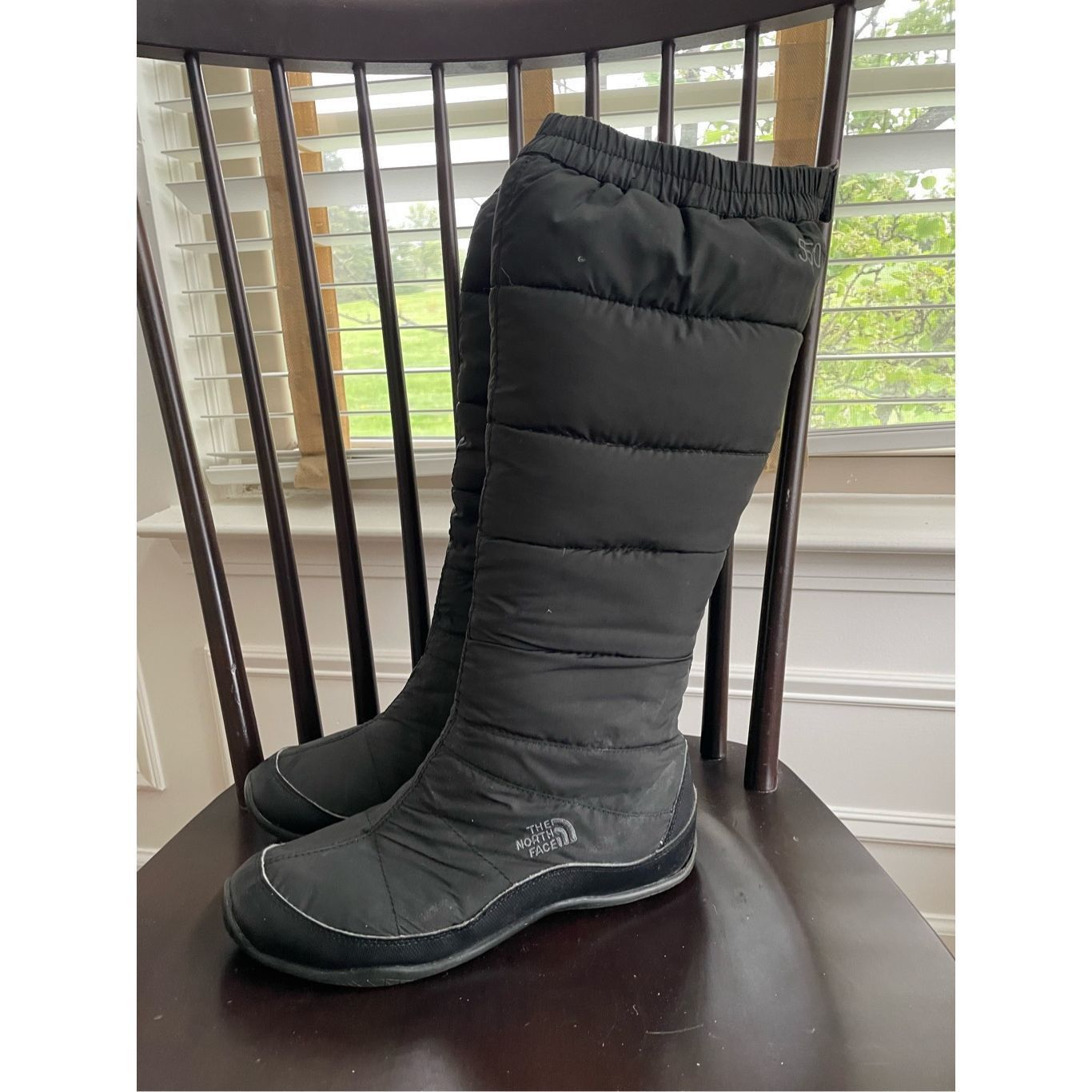 The North Face The North Face Nuptse Knee High Winter Puffer Boots Black 9 Grailed
