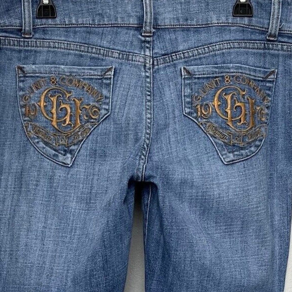 Vintage G-Unit | Vintage Flare Embroidered Pocket Jeans Size 13 Size 32" / US 10 / IT 46 - 1 Thumbnail