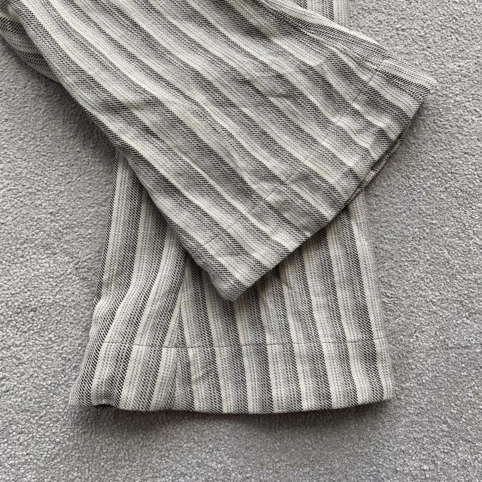 Acne Studios Acne Studios Womens Striped Wool Flared Trousers Size 25" / US 0 / IT 36 - 3 Thumbnail