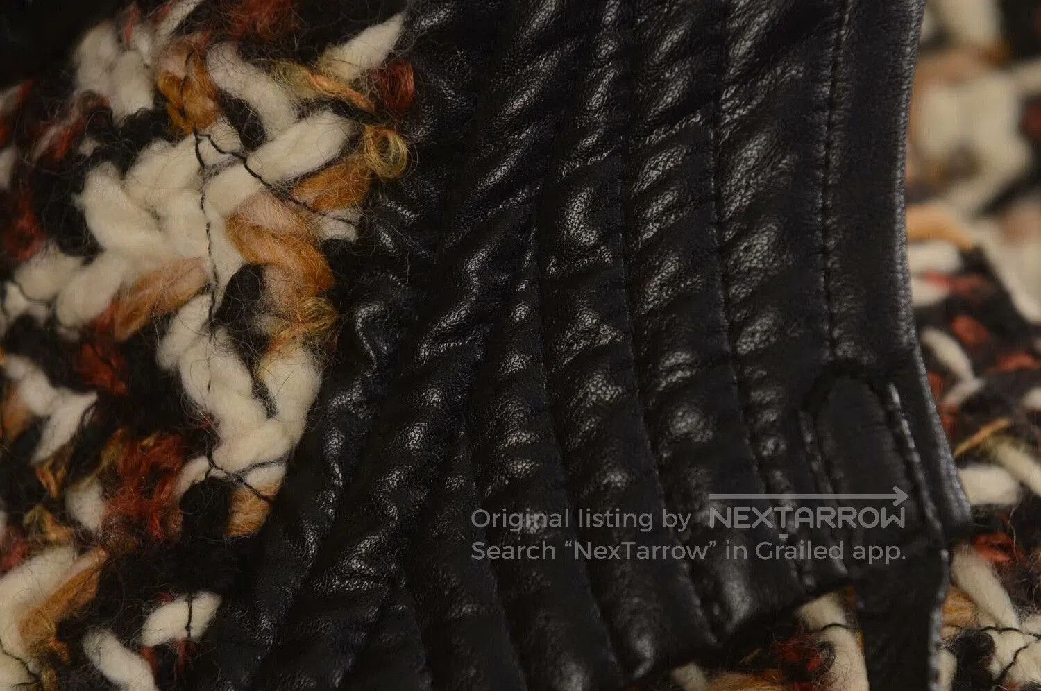 Louis Vuitton LV Tweed Coat with Leather Patches. Size XXS / US 00 / IT 34 - 5 Thumbnail