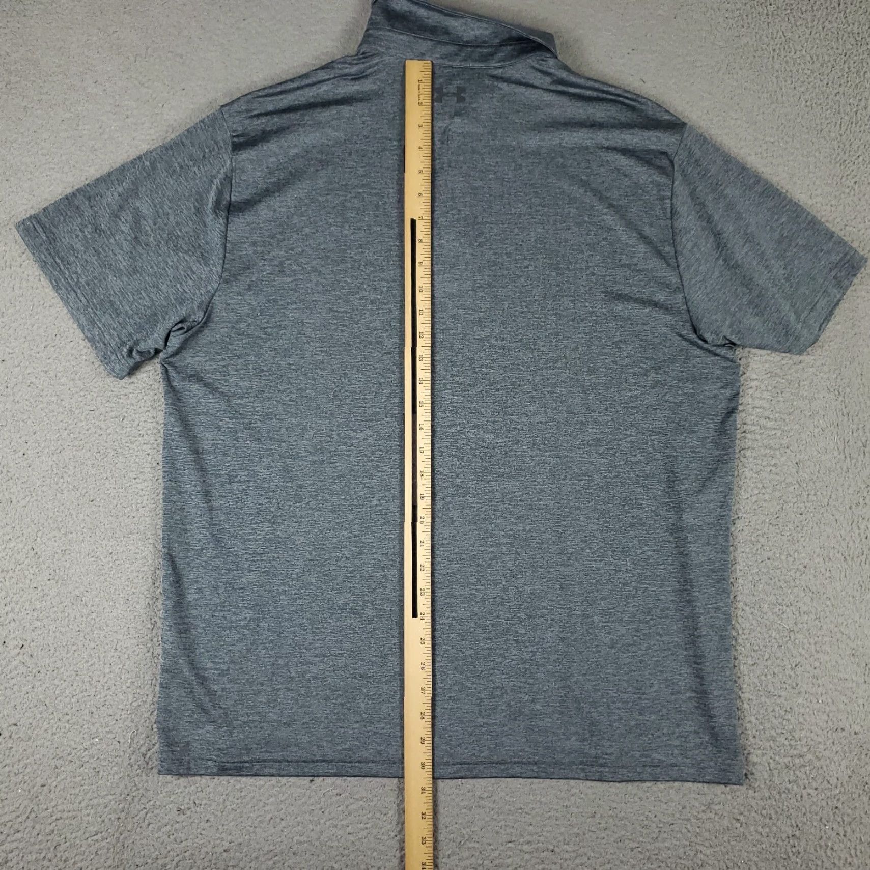 Under Armour Under Armour Polo Shirt Mens 3XL Gray Short Sleeve Golf Casual Size US XXL / EU 58 / 5 - 3 Thumbnail