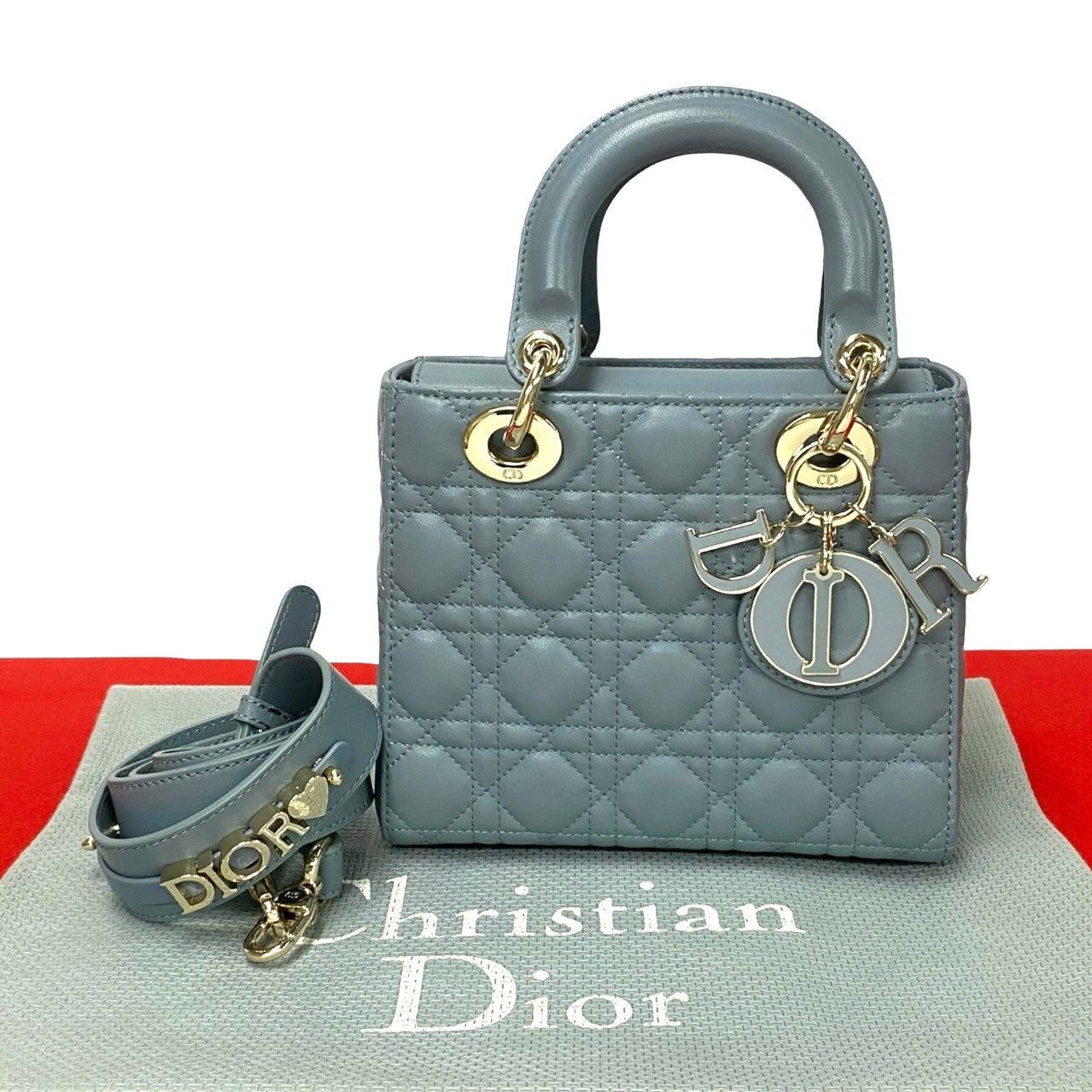 Dior Dior Shoulder Bag Blue Leather Size ONE SIZE - 1 Thumbnail