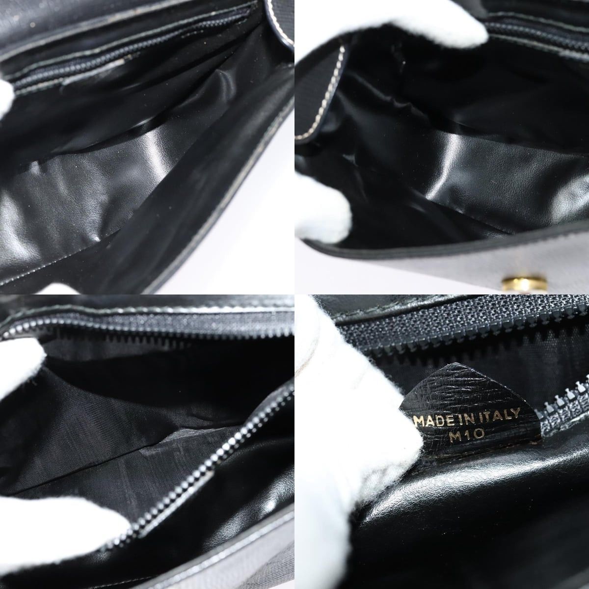 Celine CELINE Shoulder Bag Leather Black Gold Size ONE SIZE - 12 Thumbnail