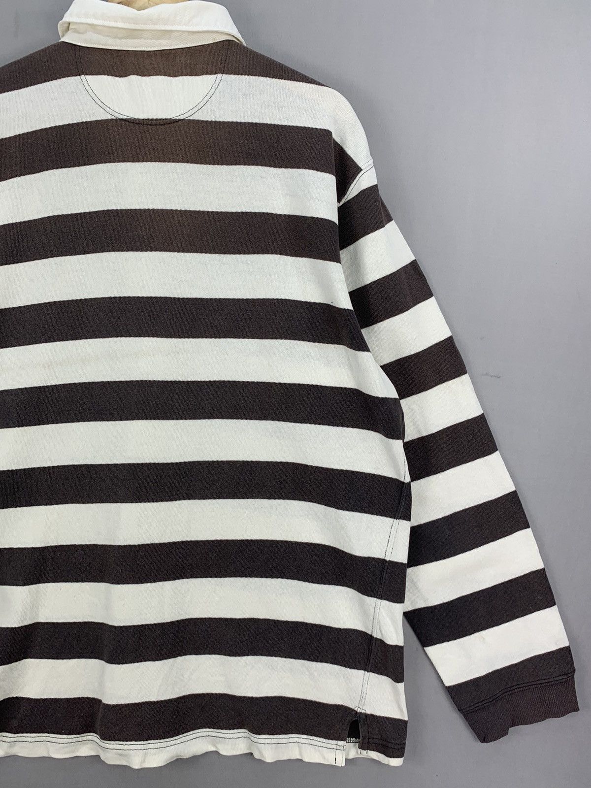 NFL Vintage 90s Stripe Long Sleeve Rugby Polo Shirt Size US XXL / EU 58 / 5 - 13 Thumbnail