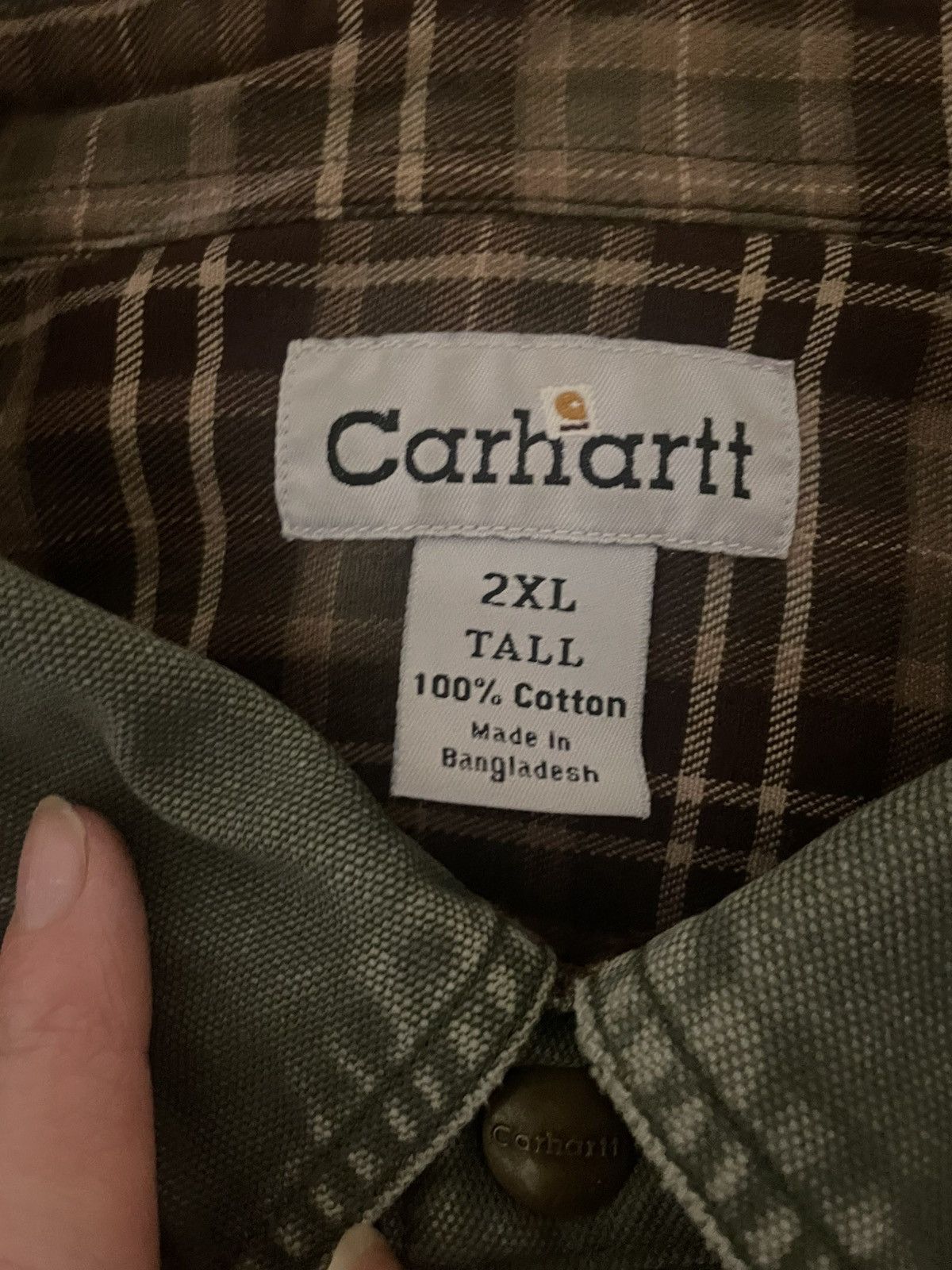 Carhartt Carharrt flannel lined work shirt Size US XXL / EU 58 / 5 - 3 Thumbnail