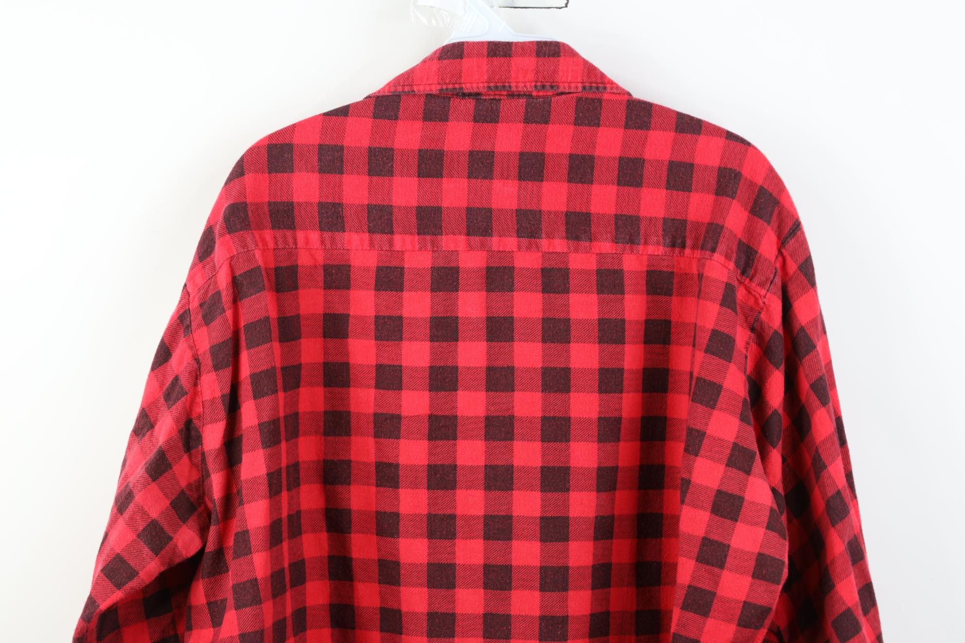 Dickies Vintage 70s 80s Dickies Collared Button Shirt Buffalo Plaid Size US XL / EU 56 / 4 - 11 Thumbnail