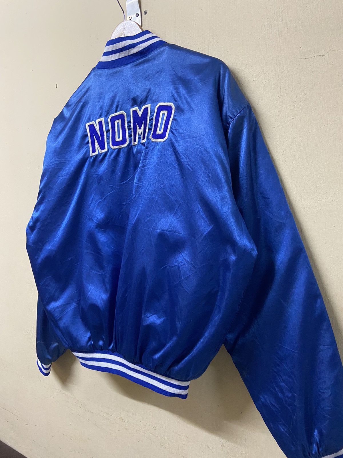 Vintage Toyota Hideo Nomo L.A Dodgers Varsity Jacket Size US L / EU 52-54 / 3 - 10 Thumbnail