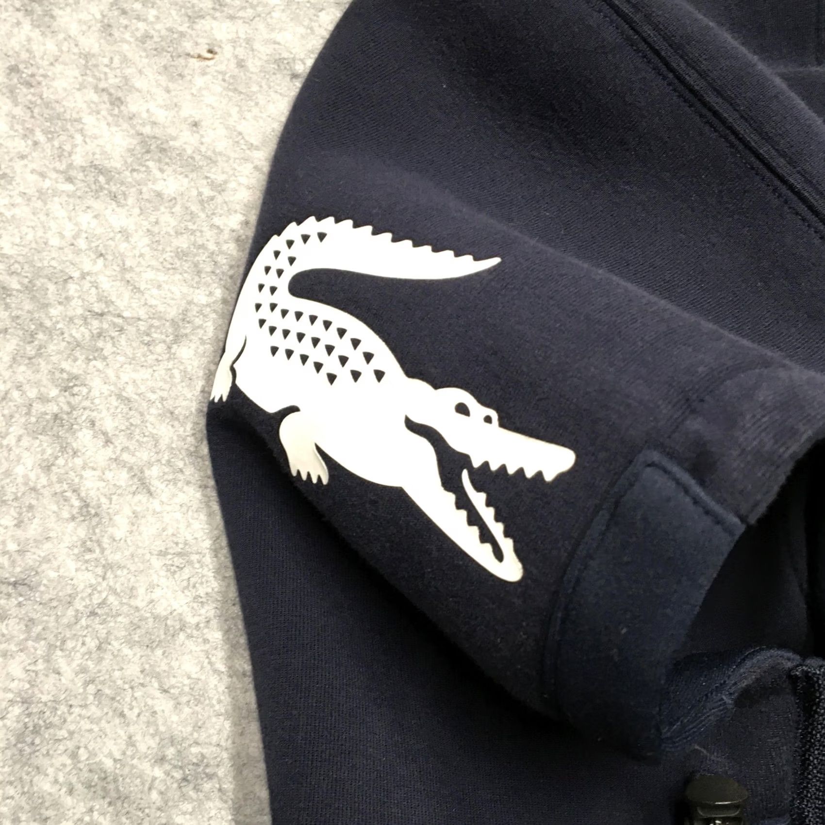 Lacoste Lacoste Hoodie Mens L Blue 1/4 Zip Fleece Sailing Club Graphic Performance Shirt Size US L / EU 52-54 / 3 - 5 Thumbnail