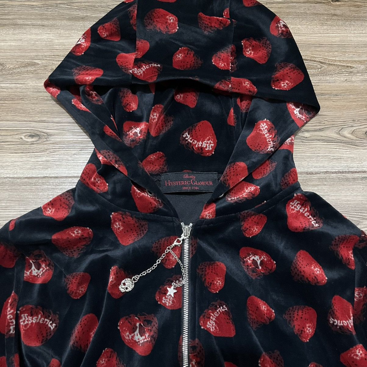 Hysteric Glamour Hysteric Glamour Strawberry Skull Velour Jacket Size S / US 4 / IT 40 - 5 Thumbnail