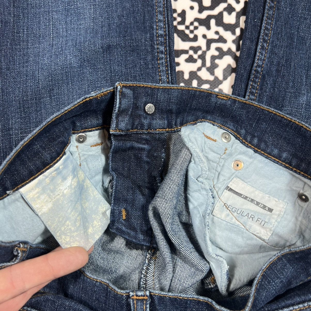 Prada Vintage Y2K Prada Logo Luxury Casual Jeans Size 26" / US 2 / IT 38 - 16 Thumbnail