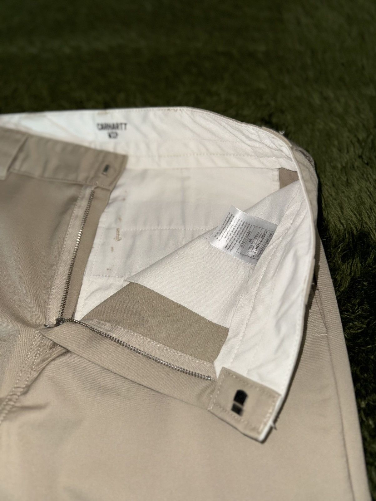 Carhartt Wip [29] Carhartt WIP Crafter Pocket Work Chino Pants Beige Size US 29 - 3 Thumbnail