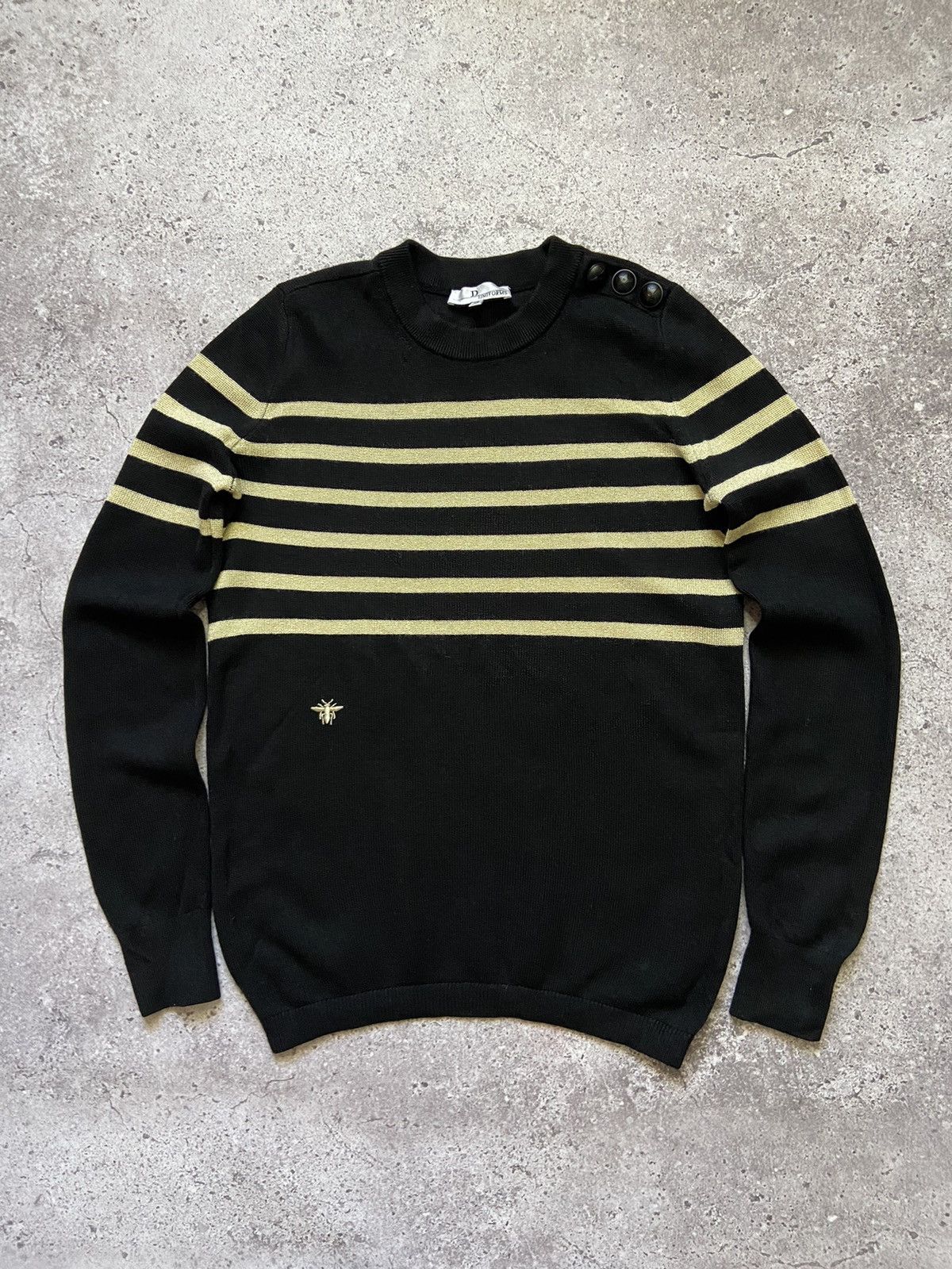 Dior Dior Uniforms Bee Logo Wool Sweater Size XS / US 0-2 / IT 36-38 - 1 Thumbnail