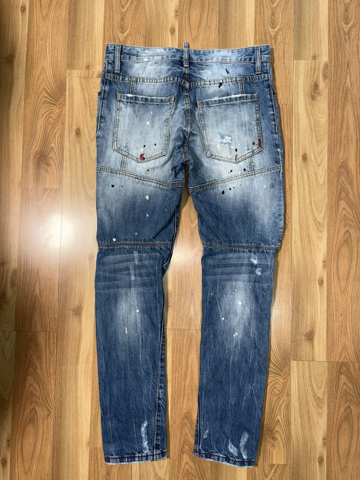 Japanese Brand The New Look Eight 3D Twisted Seam Distressed Denim -Size 28 Size US 28 / EU 44 - 2 Thumbnail