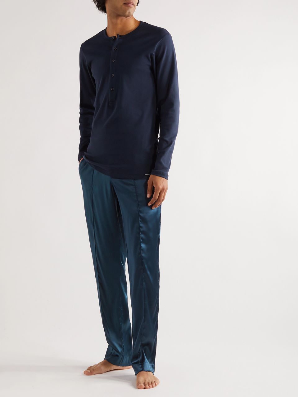 Tom Ford o1loc1c1224 IST4H20 Pajama Pant in Blue Size US 34 / EU 50 - 2 Thumbnail