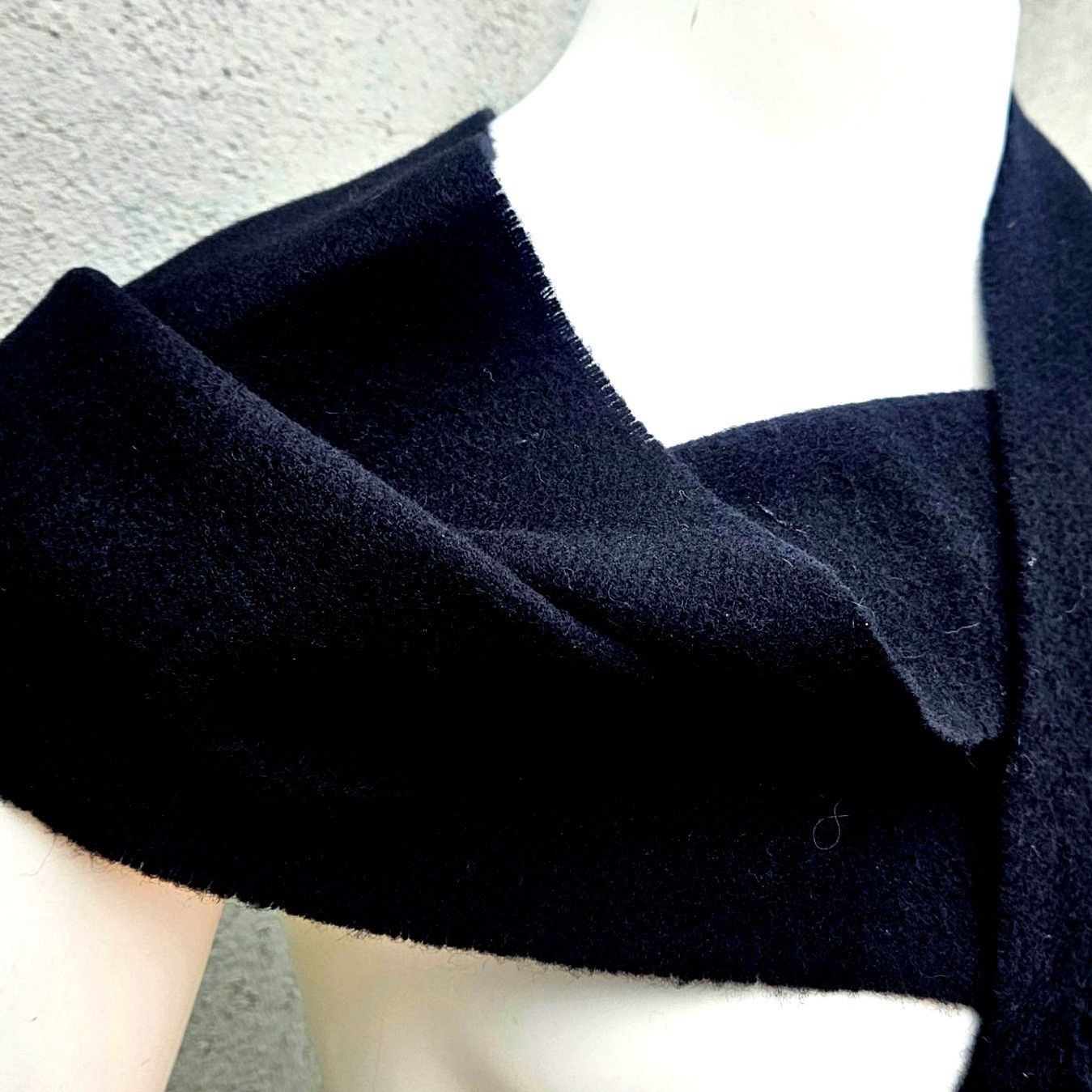 Other Irish Lambswool Black Shawl 72 x 12 Inches John Hanley Size ONE SIZE - 6 Thumbnail