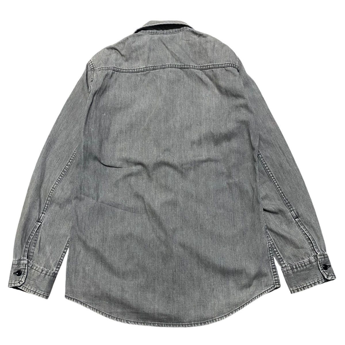 Blue Blue Japan vintage Blue Blue Japan Denim Work Shirt Charcoal Faded Size US S / EU 44-46 / 1 - 2 Thumbnail