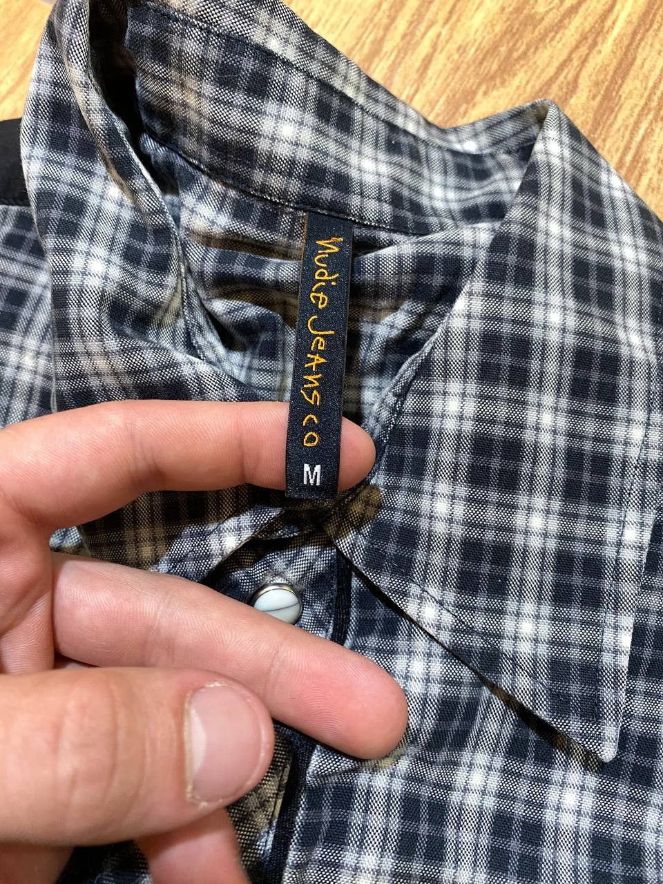 Nudie Jeans NUDIE JEANS WESTERN MEN'S COTTON SHIRT CHECKED Size US M / EU 48-50 / 2 - 2 Thumbnail
