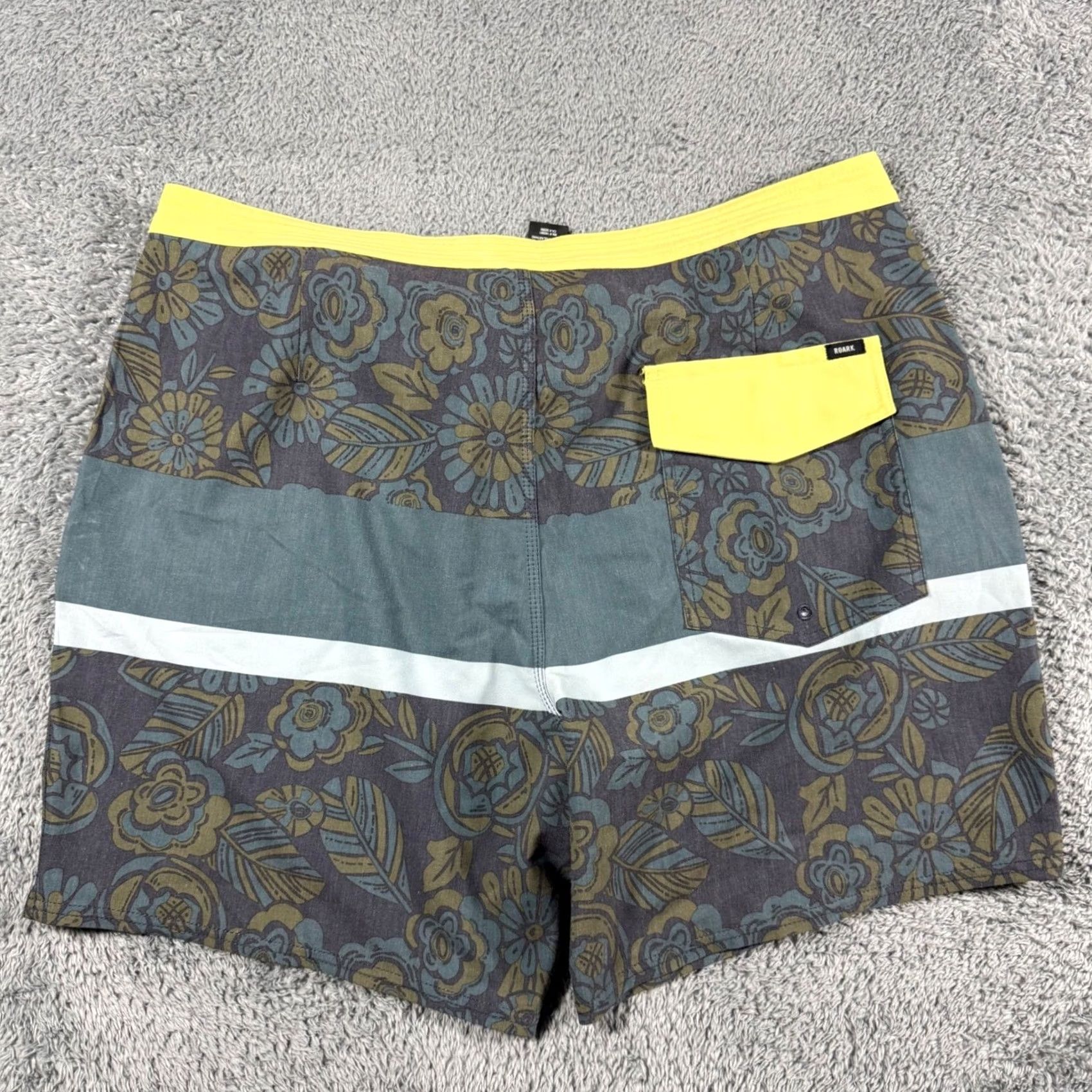 Roark Roark Mens Board Shorts 36 Floral Chiller Series Swim Trunks Color Block Size US 36 / EU 52 - 4 Thumbnail
