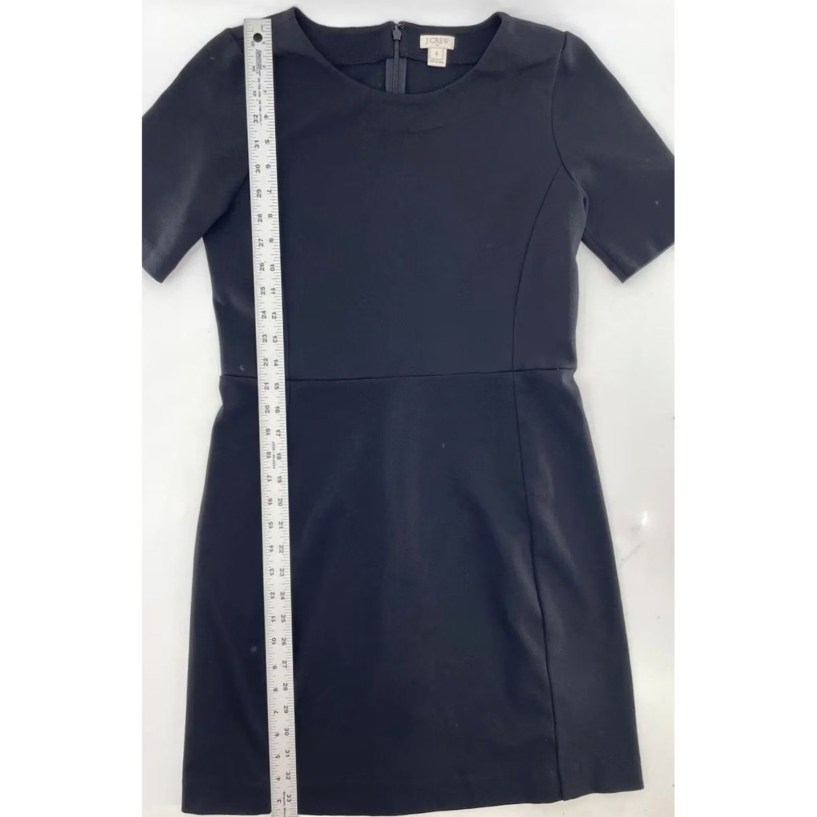 J.Crew J.Crew Factory Sheath Dress Women’s Size 4 Black Minimalist Back Zip Size S / US 4 / IT 40 - 7 Thumbnail