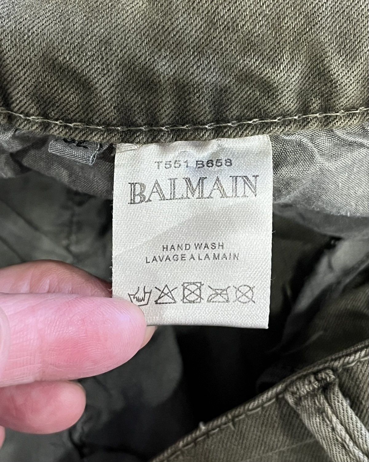 Balmain Balmain Skinny Fit Stretch Cotton Cargo Pants Size US 36 / EU 52 - 11 Thumbnail