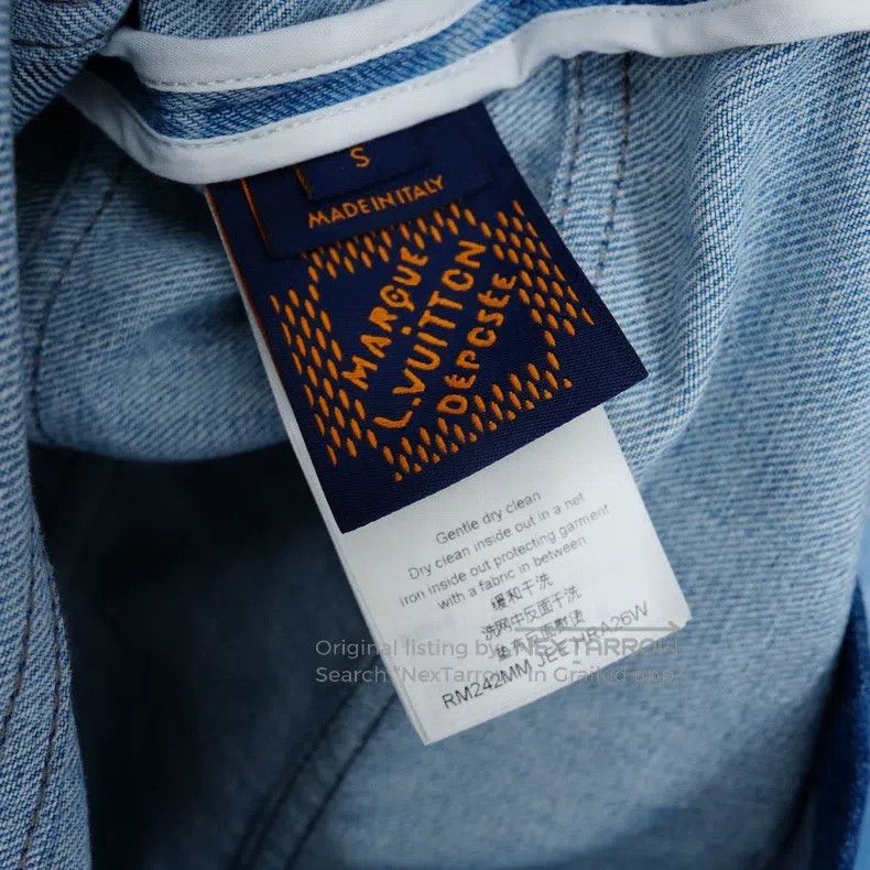 Louis Vuitton Louis Vuitton Wide striped patchwork print denim Polo shir Size US S / EU 44-46 / 1 - 6 Thumbnail