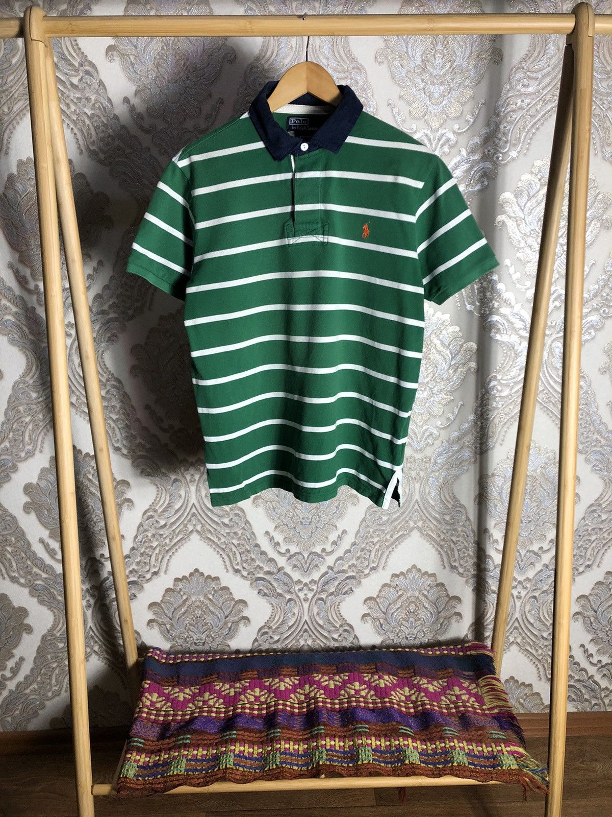 Polo Ralph Lauren VERY RARE POLO RALPH LAUREN RETRO RUGBY DESIGNER Y2K 90s USA Size US L / EU 52-54 / 3 - 1 Thumbnail