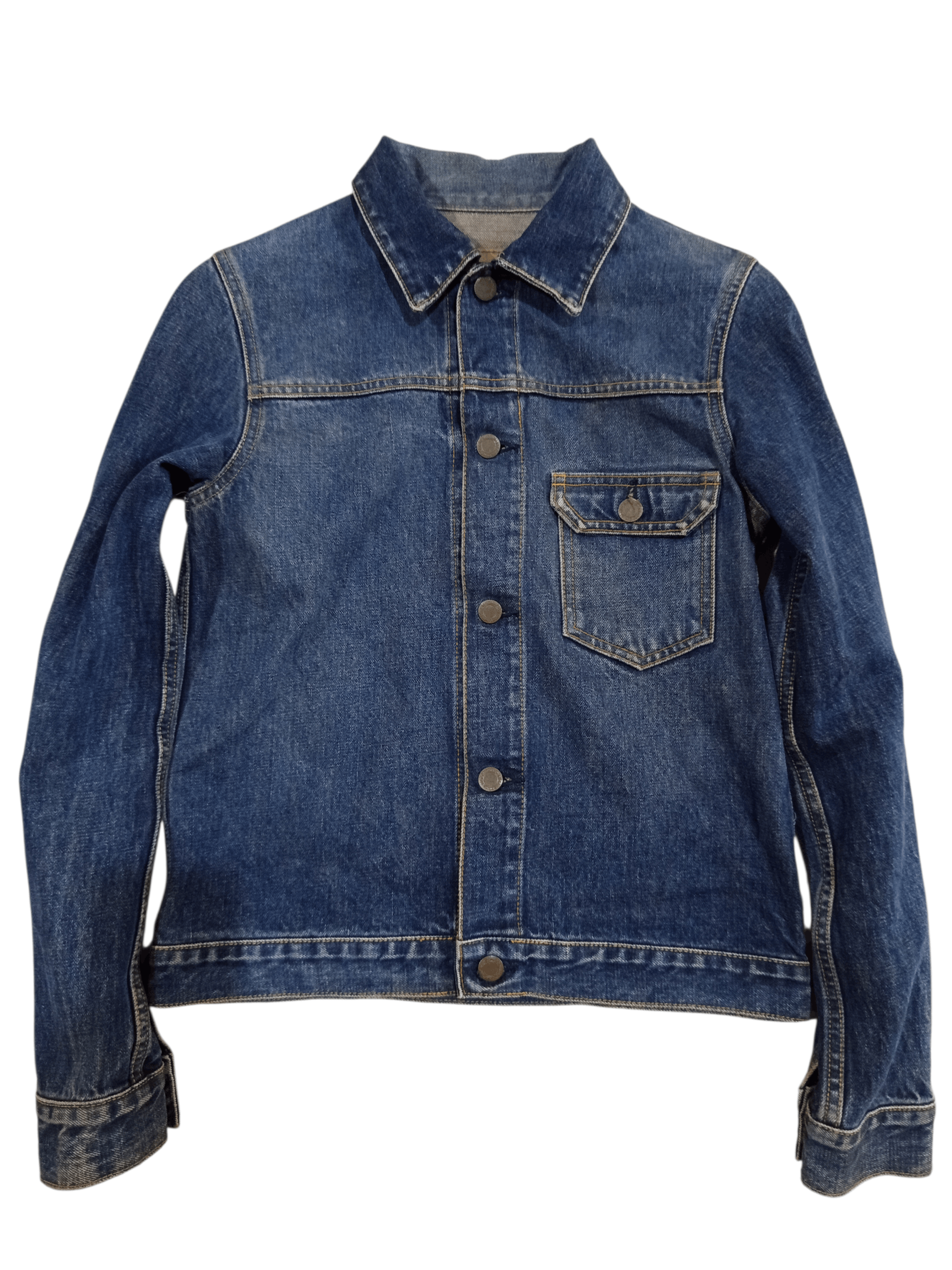 Vintage 1990s OZOC Japan Denim Trucker Jacket Size M / US 6-8 / IT 42-44 - 1 Thumbnail