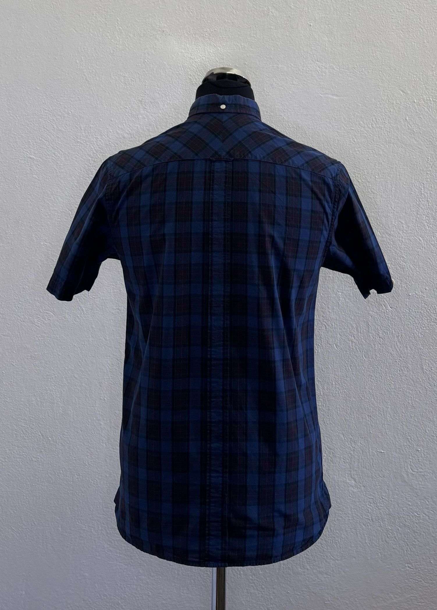 Fred Perry Fred Perry Navy Blue Check shirt size S Size US S / EU 44-46 / 1 - 2 Thumbnail