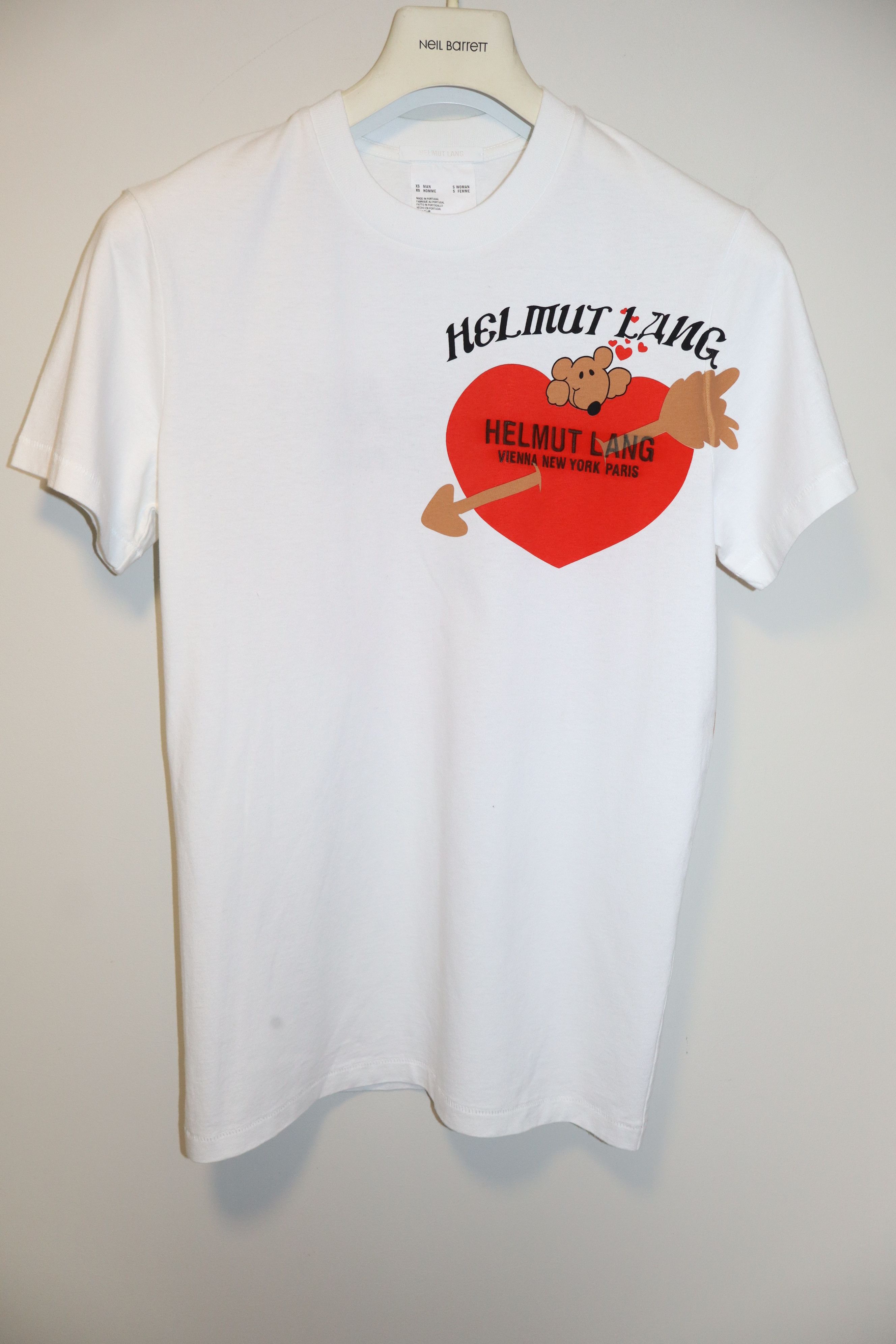 Helmut Lang Oversized teddy bear valentine t-shirt Size US XS / EU 42 / 0 - 1 Thumbnail
