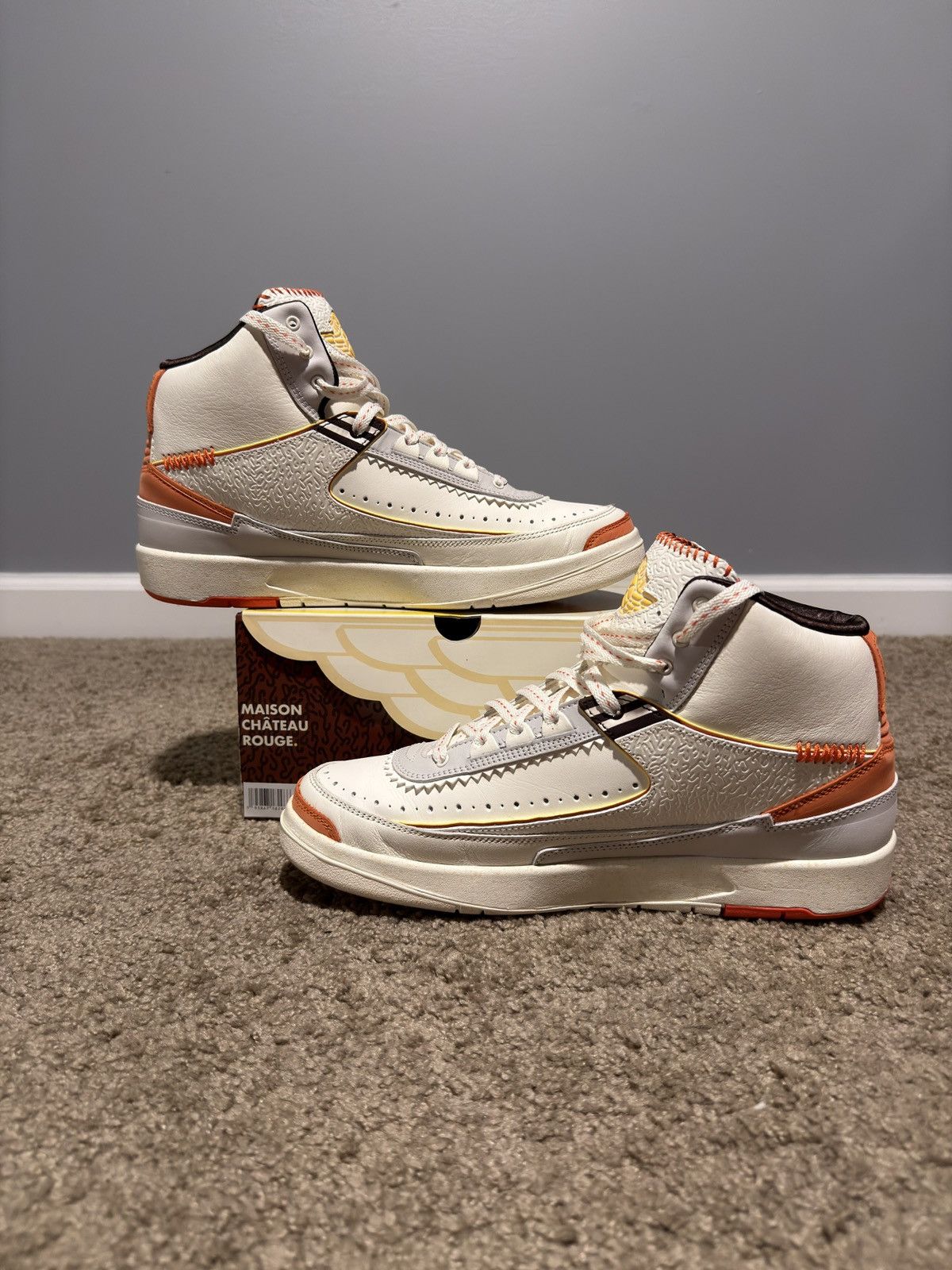 Jordan Brand 2022 Maison Chateau Rouge x Air Jordan 2 Size US 10.5 / EU 43-44 - 3 Thumbnail