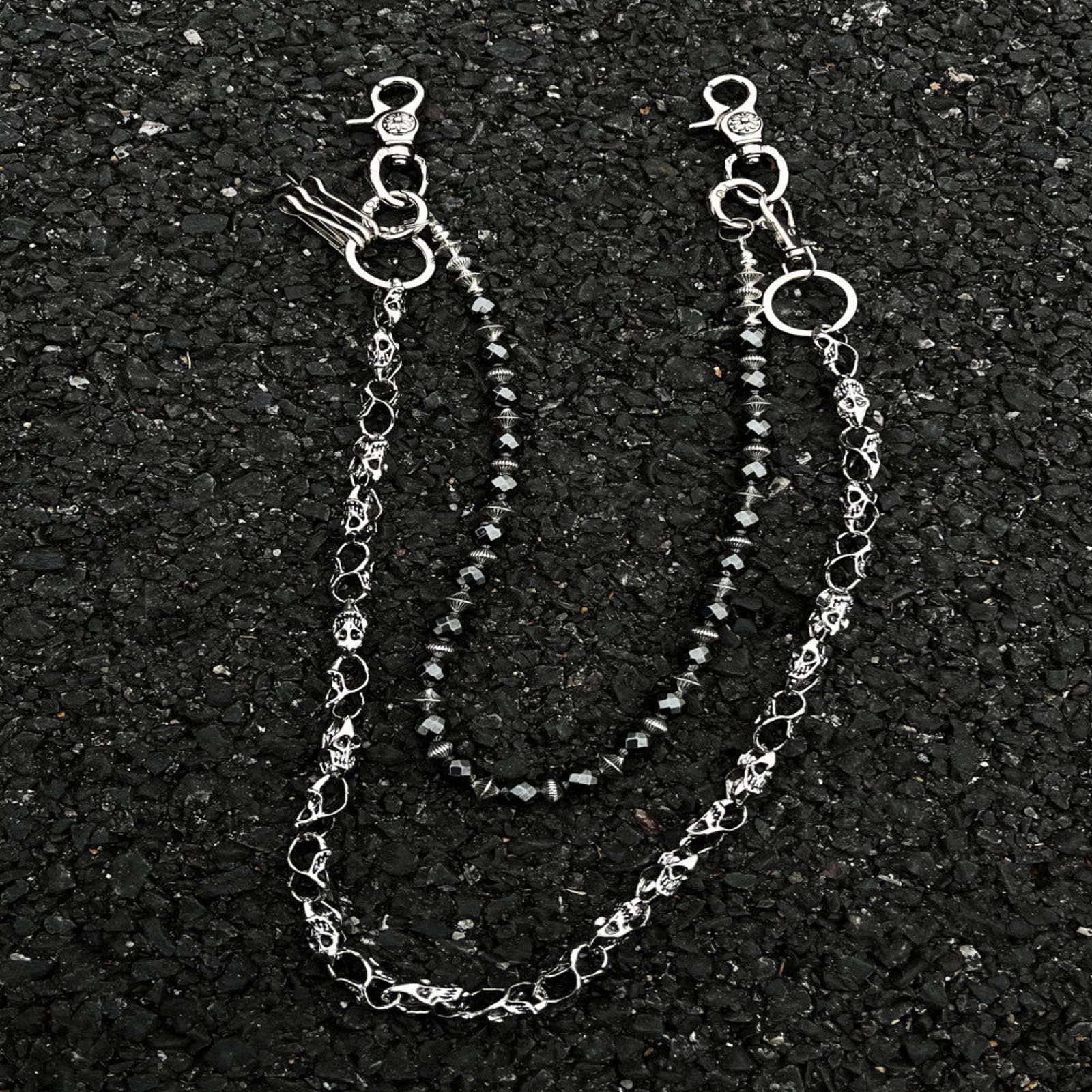 Jewelry Layered Silver Wallet Chain Size ONE SIZE - 9 Thumbnail
