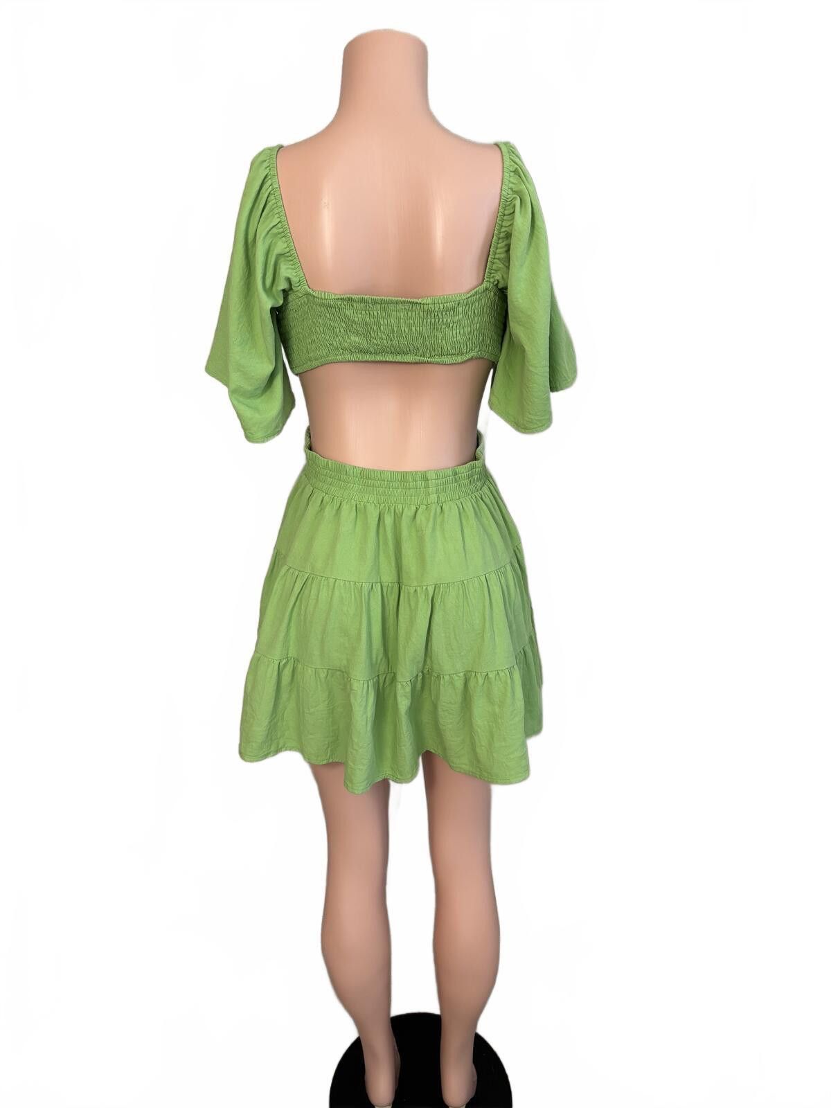 Other Shy Velvet Boho Cutout Dress Festival Western Cowgirl Large. Size L / US 10 / IT 46 - 4 Thumbnail