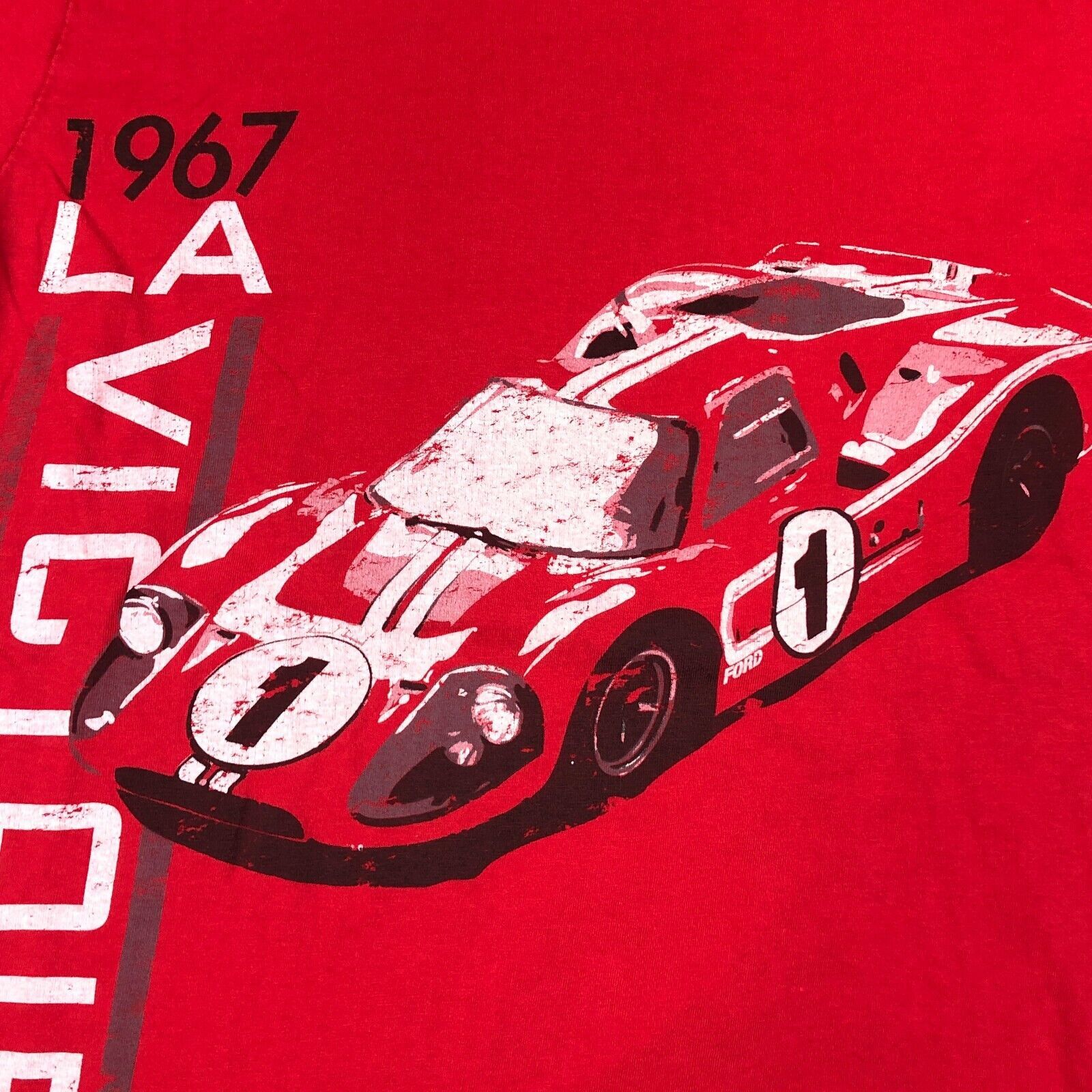 Ford × NASCAR Ford 1967 LA Victoire Racing Tee T Shirt Red Small S Nascar Size US S / EU 44-46 / 1 - 2 Thumbnail