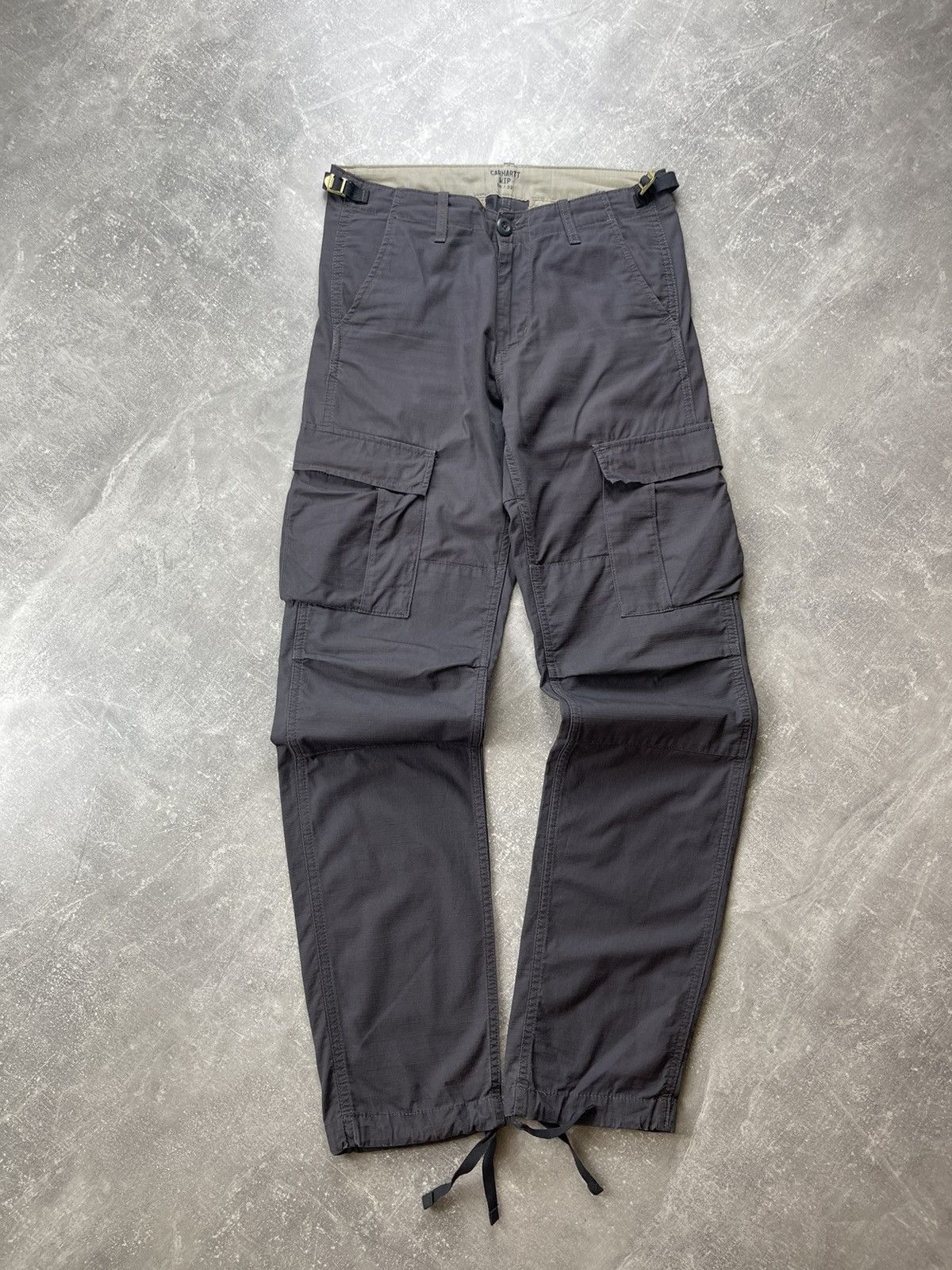 Carhartt Carhartt WIP Aviation Pants Grey Cargo Utility Ripstop Size US 28 / EU 44 - 6 Thumbnail