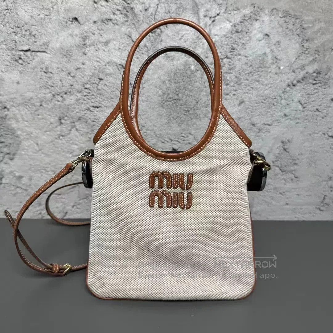 Miu Miu miumiu logo tote shoulder crossbody bag. Size ONE SIZE - 2 Thumbnail