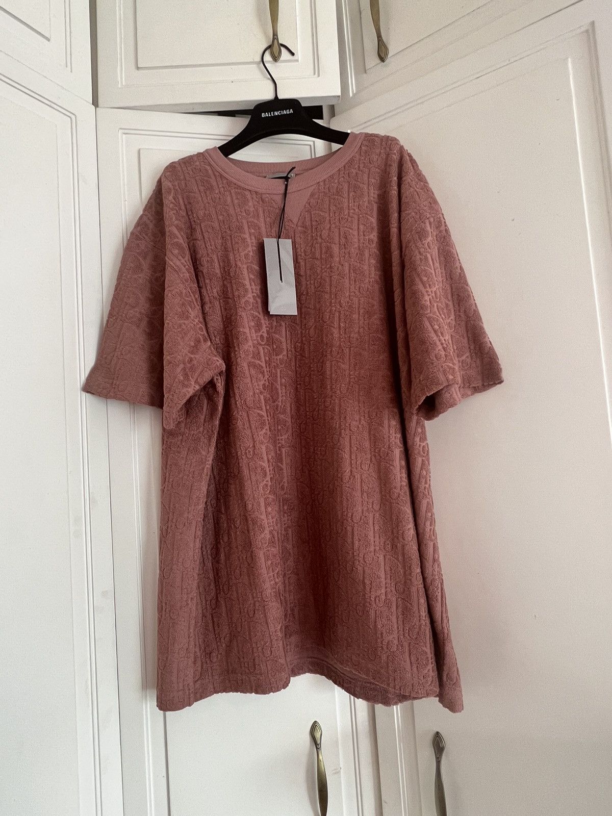 Dior × Kim Jones 🔥 Dior Essential Oblique Terry Cotton Relaxed fit Top Size US XXL / EU 58 / 5 - 3 Thumbnail