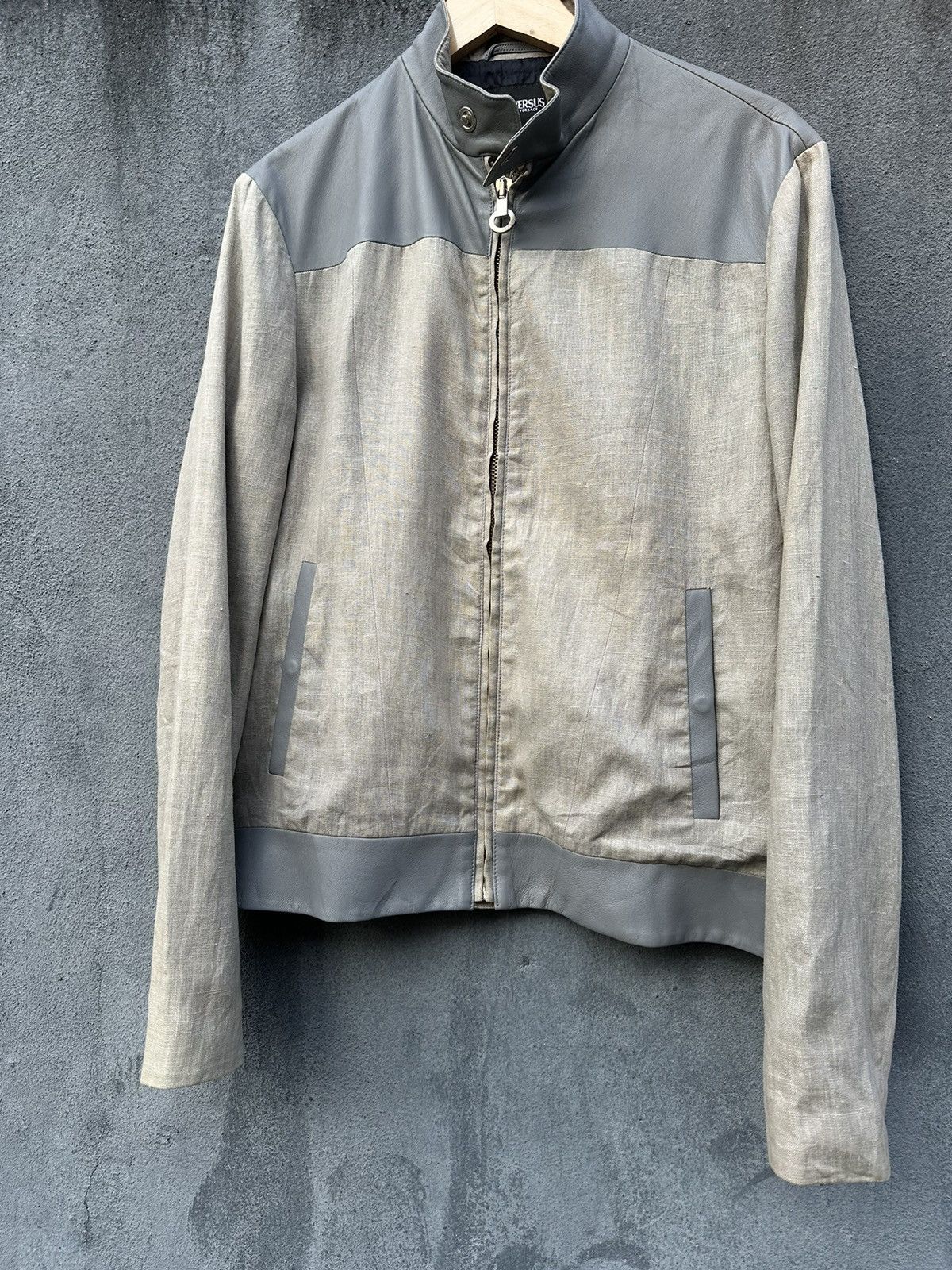 Versace 👹Versus Versace Wool Bomber Jacket Size US M / EU 48-50 / 2 - 5 Thumbnail