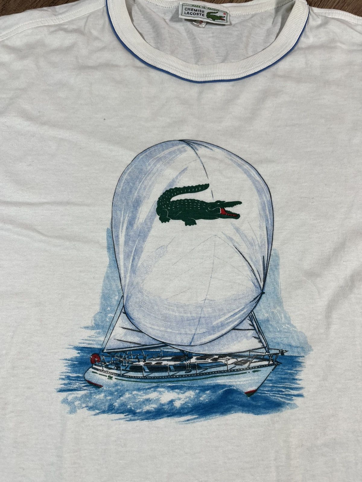 Lacoste Lacoste Vintage T Shirt Big Logo Very Rare Size US M / EU 48-50 / 2 - 4 Thumbnail