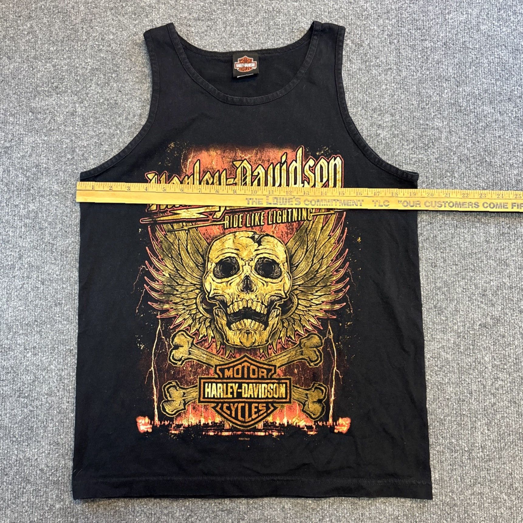 Harley Davidson Harley-Davidson Tank Top Pittsburgh Men’s Med Black Ride The Lightning 2017 T-Shirt Size US M / EU 48-50 / 2 - 6 Thumbnail