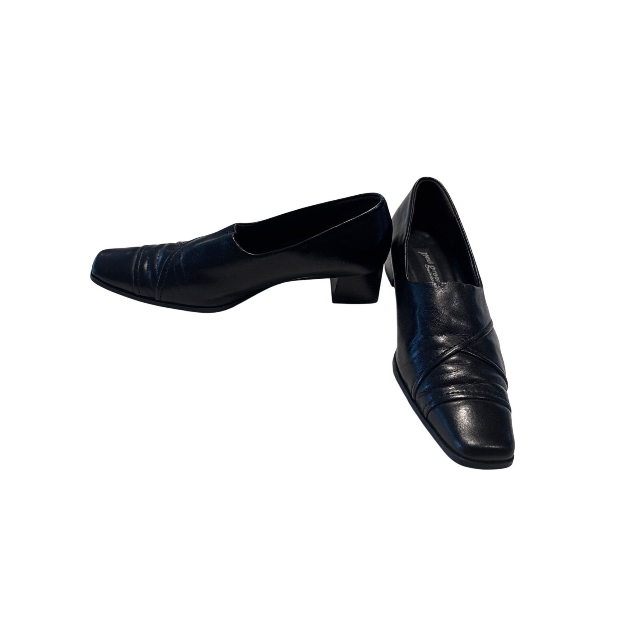 Other Paul Green Munchen womens black leather slip on heels size 4 Size US 4.5 / IT 34.5 - 2 Thumbnail
