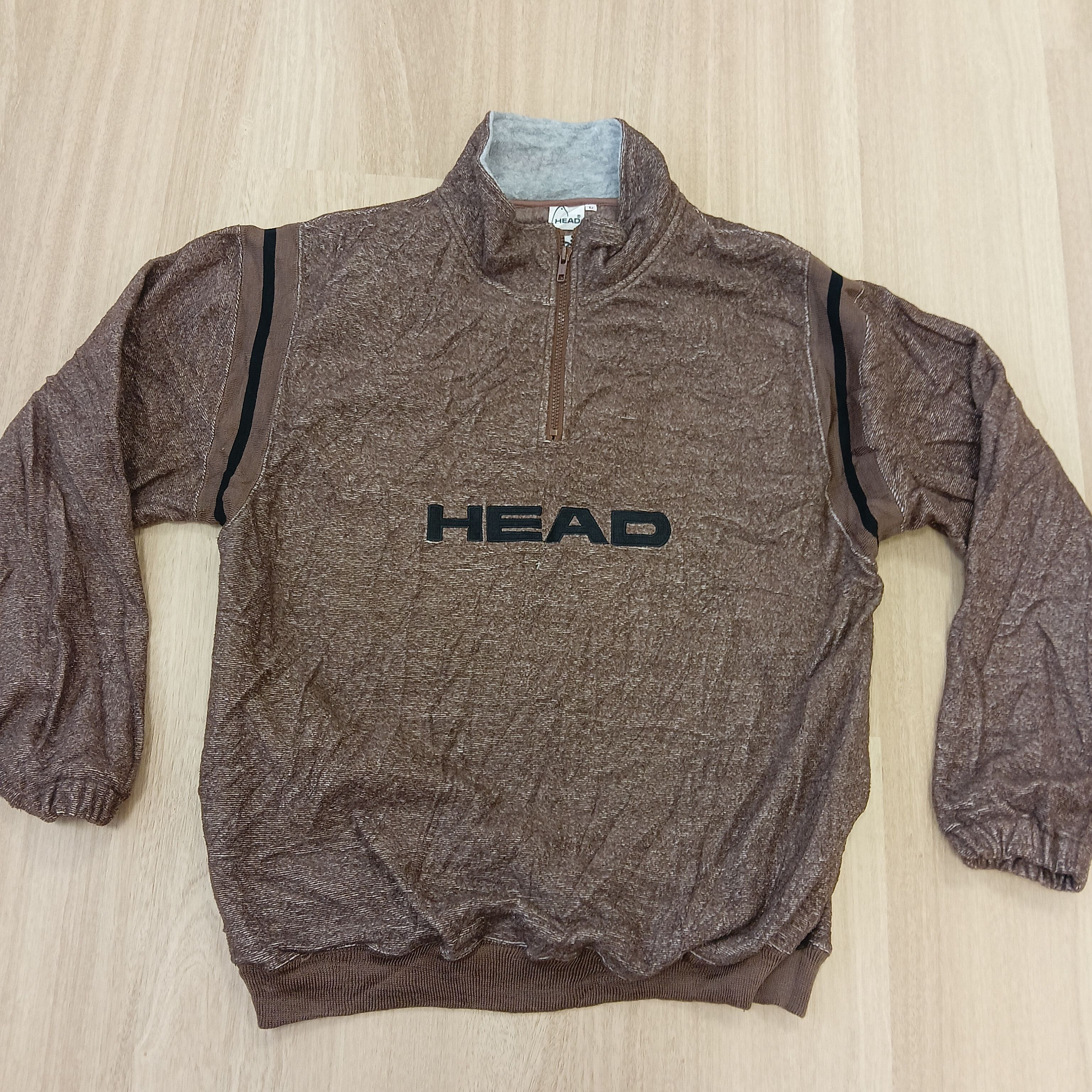 Japanese Brand HEAD BIG LOGO JAPANESE BRAND L HALF ZIPPER RARE Size US L / EU 52-54 / 3 - 5 Thumbnail
