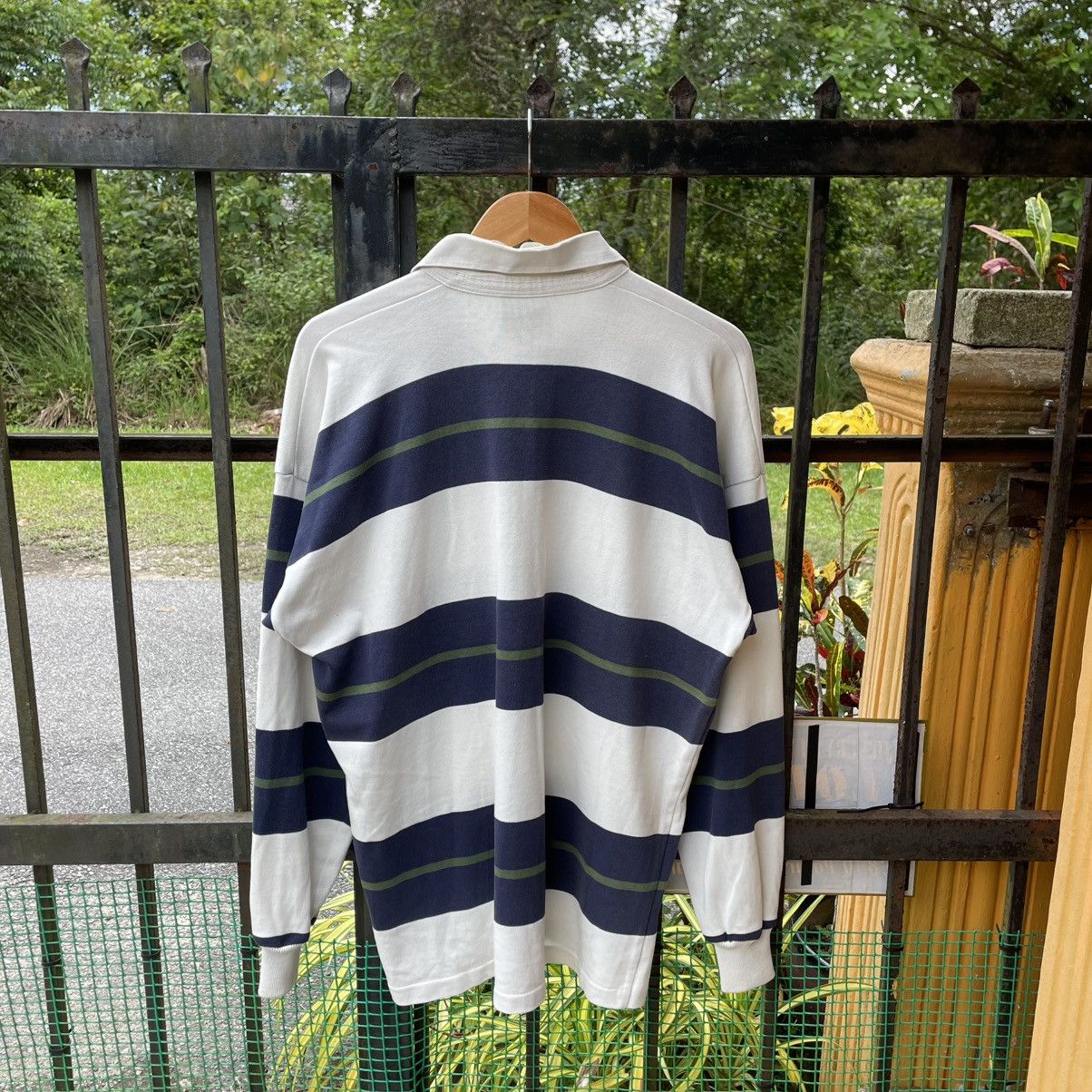 Canterbury of New Zealand × Vintage 🔥Vintage Canterbury New Zealand Stripes Polos Rugby Shirts Size US L / EU 52-54 / 3 - 2 Thumbnail