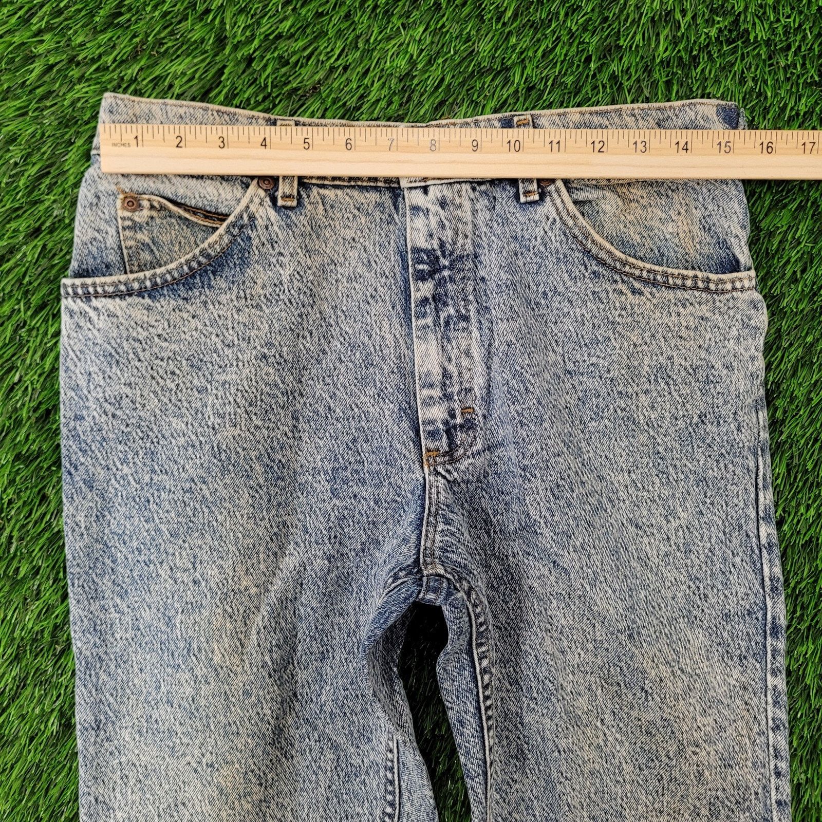 Lee VTG 80s Lee Riders Acid-Wash Jeans 30x30 USA 209-6848 Size US 30 / EU 46 - 13 Thumbnail