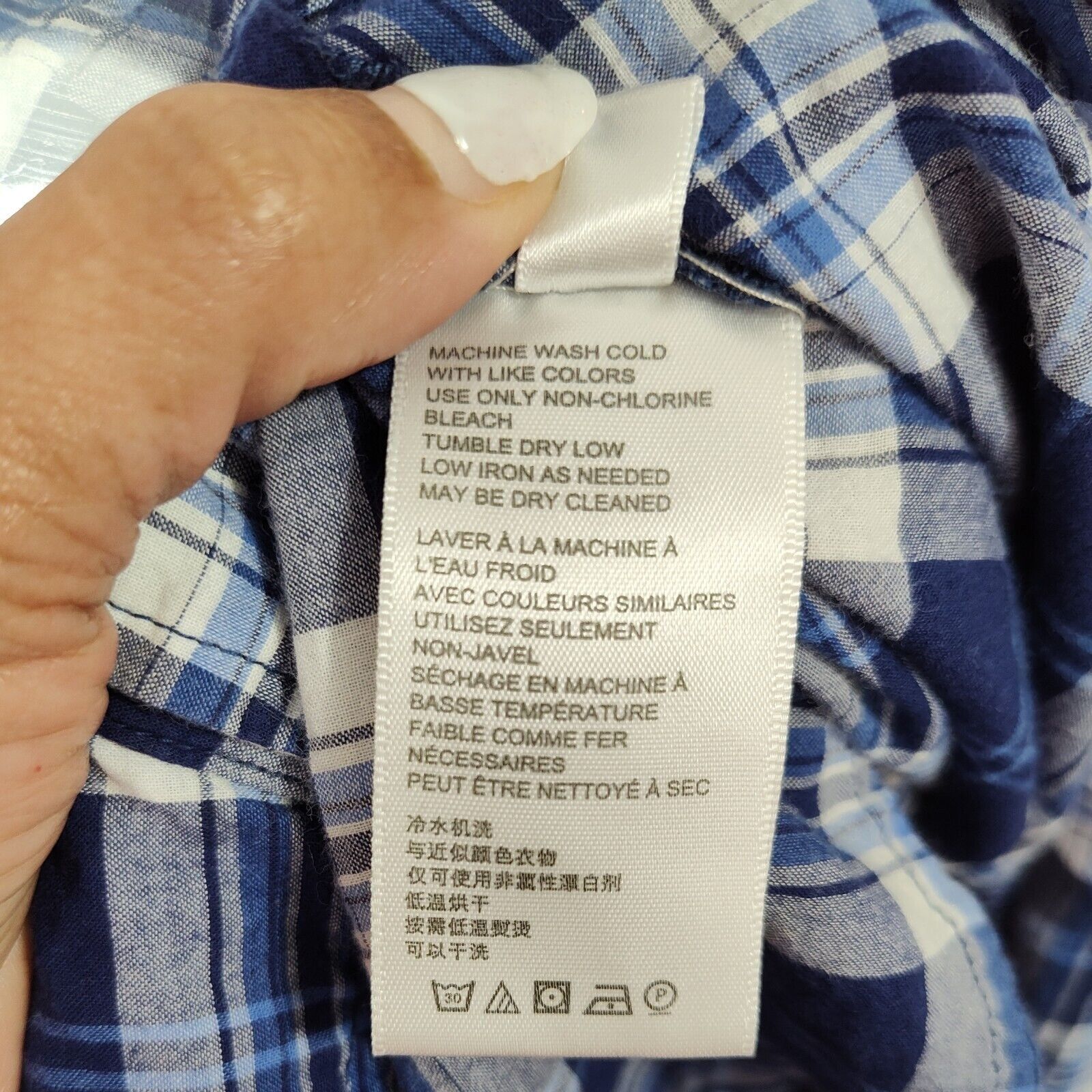 Bdg BDG Button Up Shirt Men Size S Blue White Plaid Flap Pockets Size US S / EU 44-46 / 1 - 7 Thumbnail