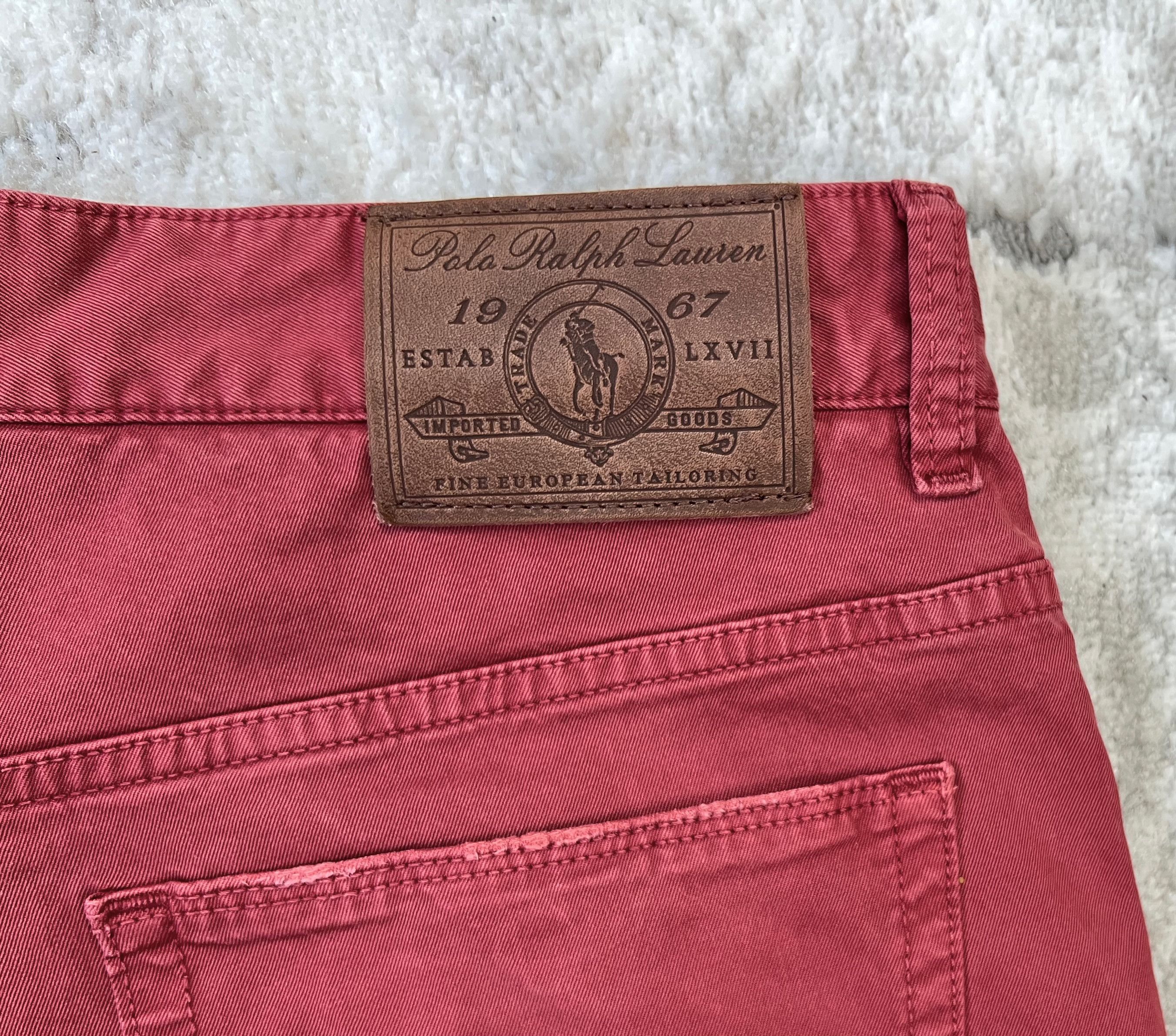 Polo Ralph Lauren × Ralph Lauren Polo Ralph Lauren Straight Burgundy Italian Fabrics Pants 34 Size US 34 / EU 50 - 12 Thumbnail
