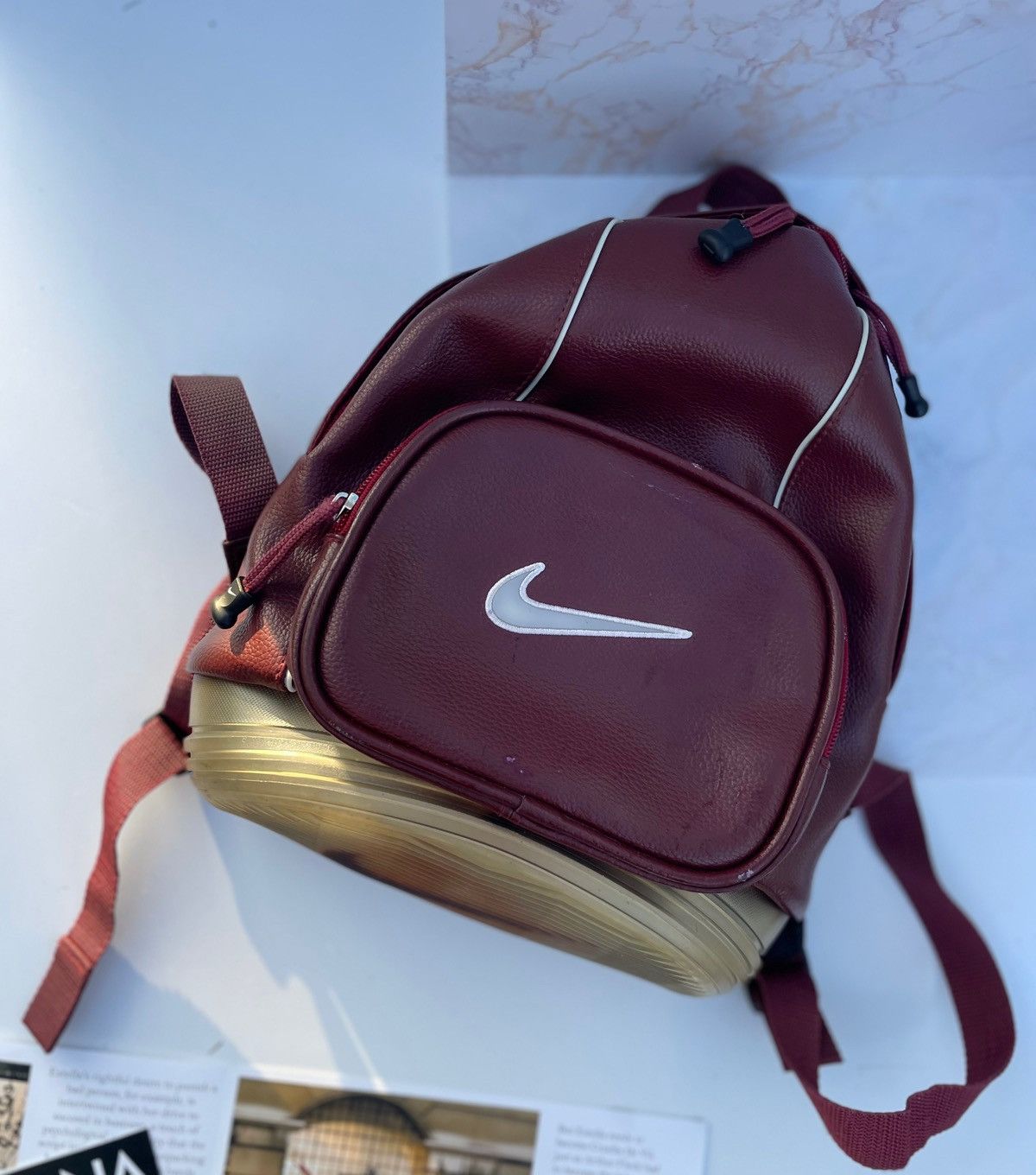 Nike Nike vintage leather backpack Size ONE SIZE - 6 Thumbnail